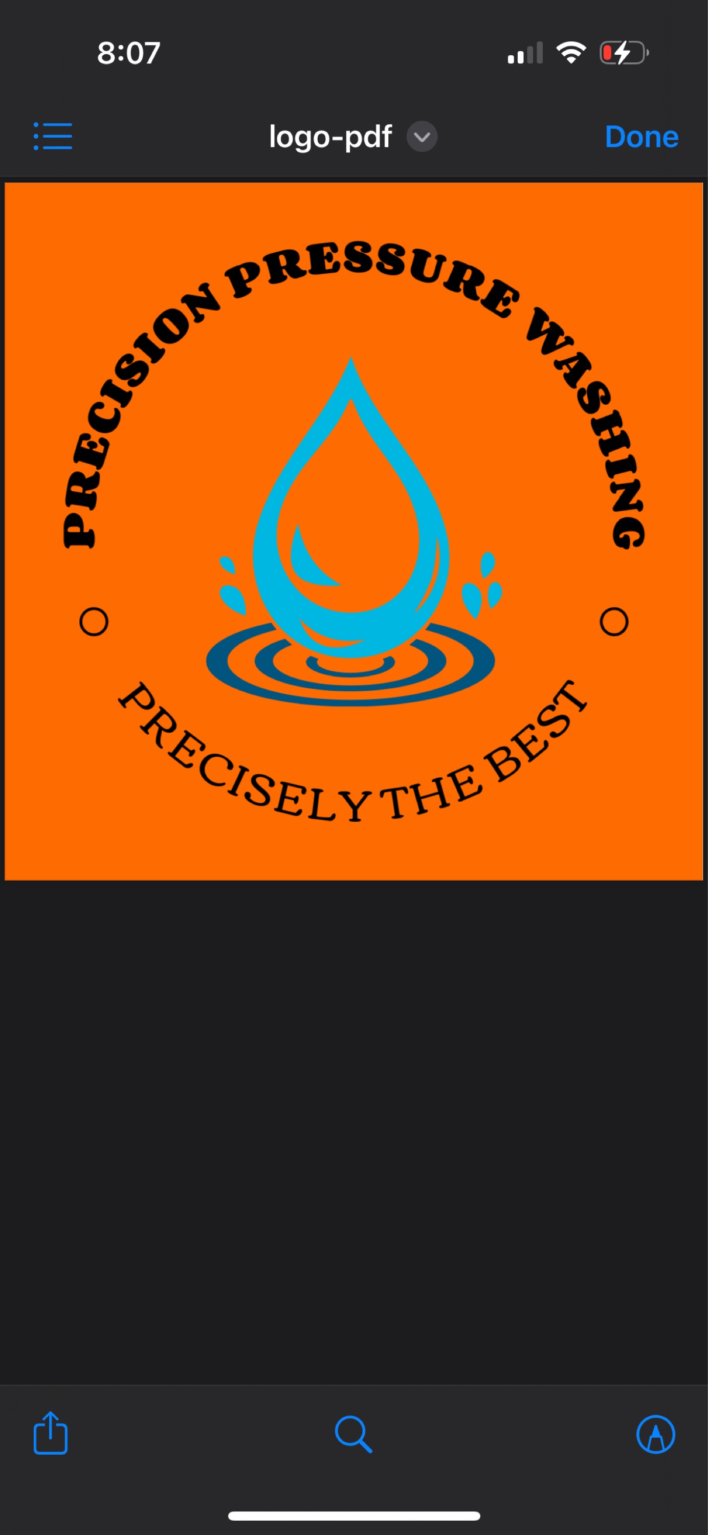 Precision Pressure Washing Logo
