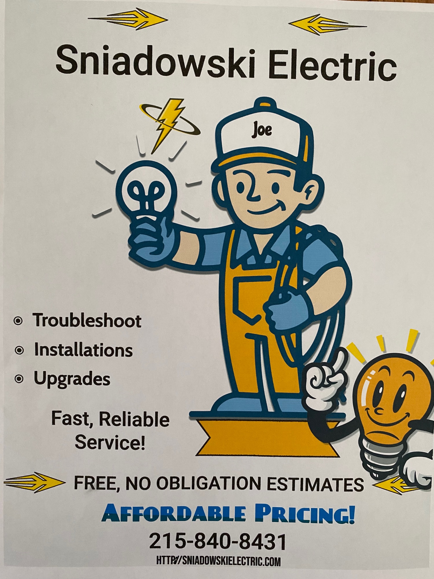 Sniadowski Electric Logo