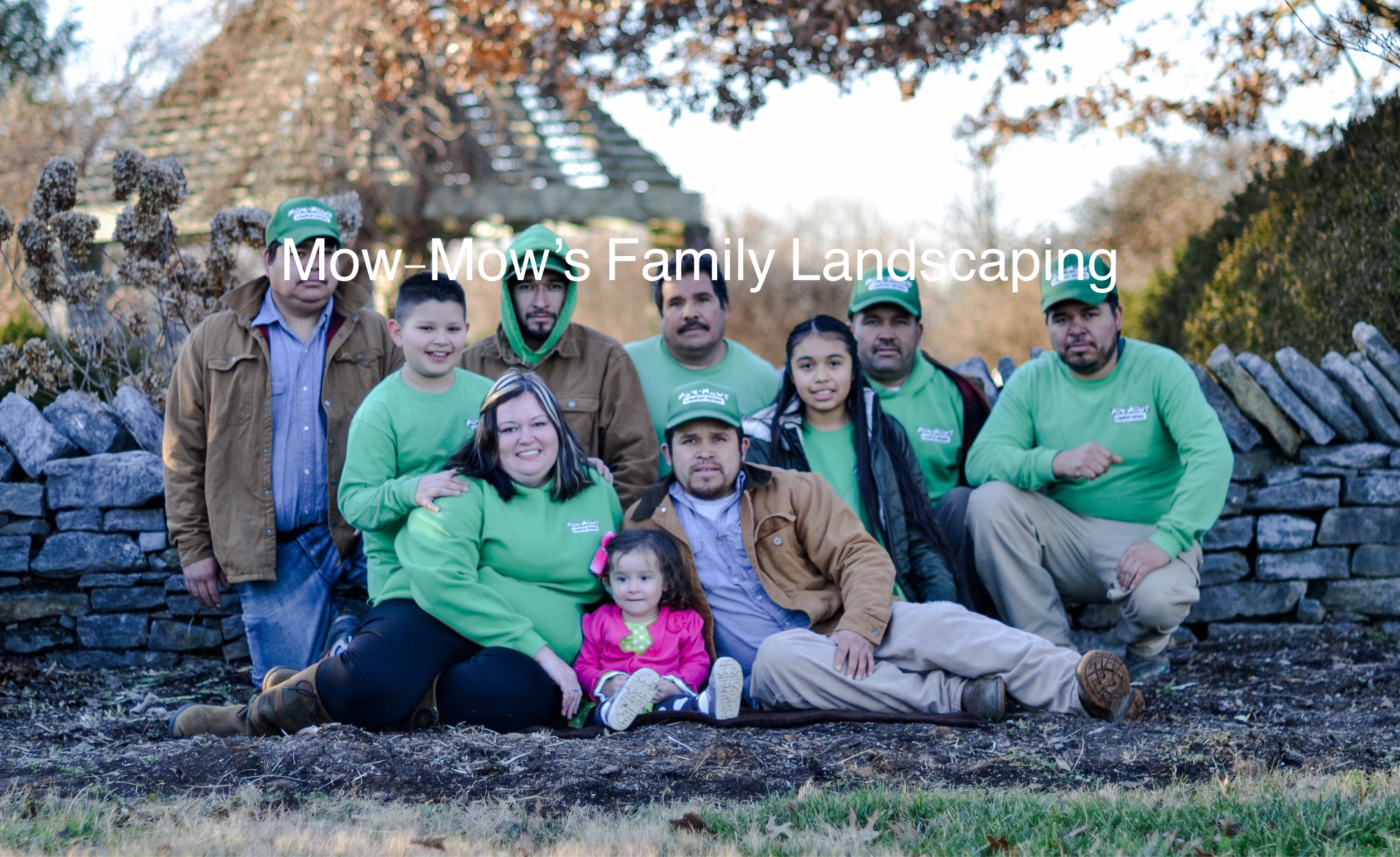Mow mow's Family Landscaping Professionals Logo