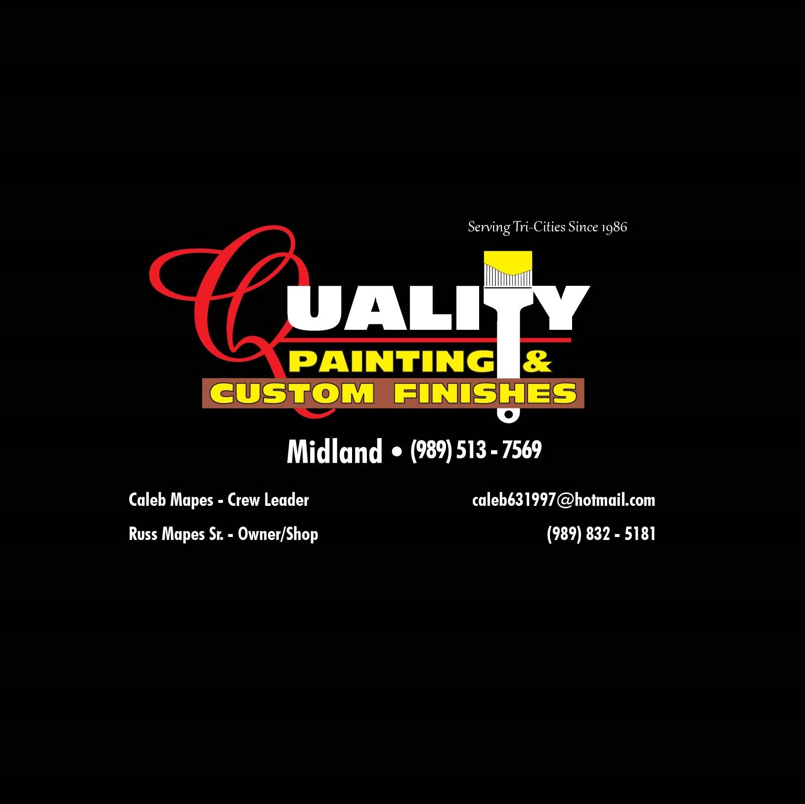 Quality Painting and Custom Finish Logo
