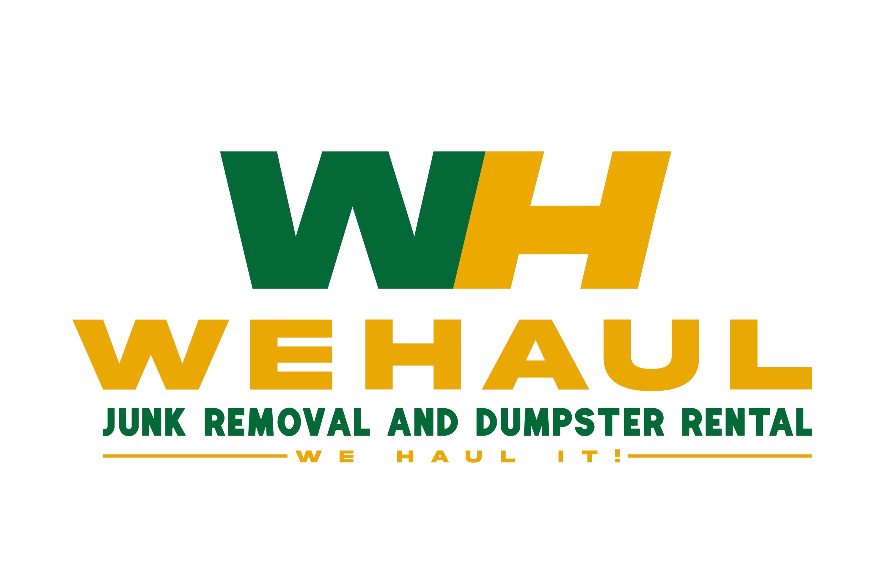 WeHaul Junk Removal & Dumpster Rental Logo