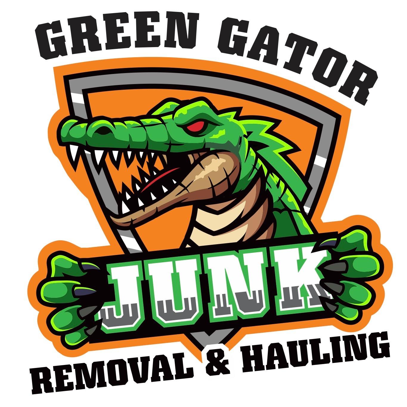 Green Gator Junk Removal & Hauling Logo