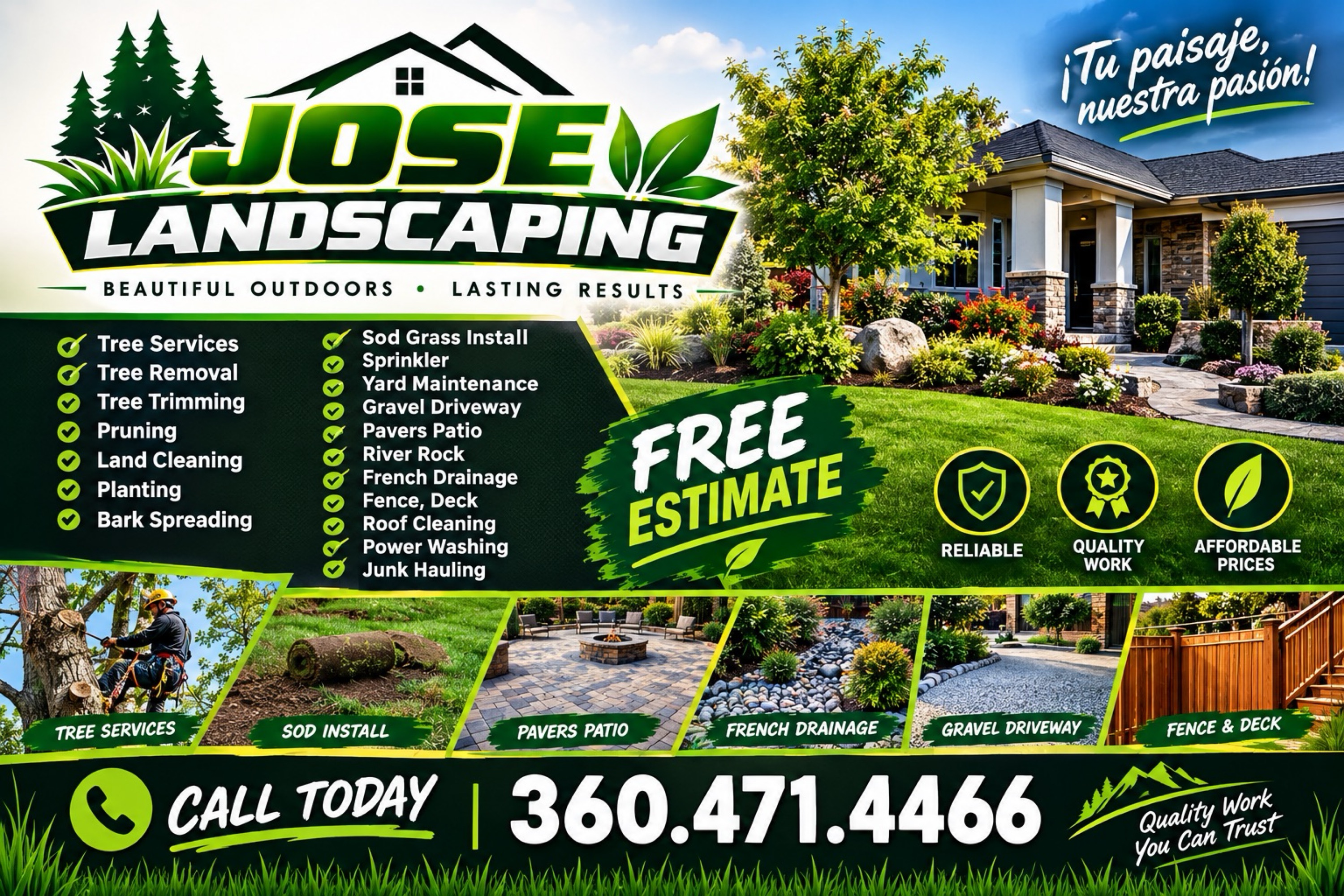 José Lanscaping Logo