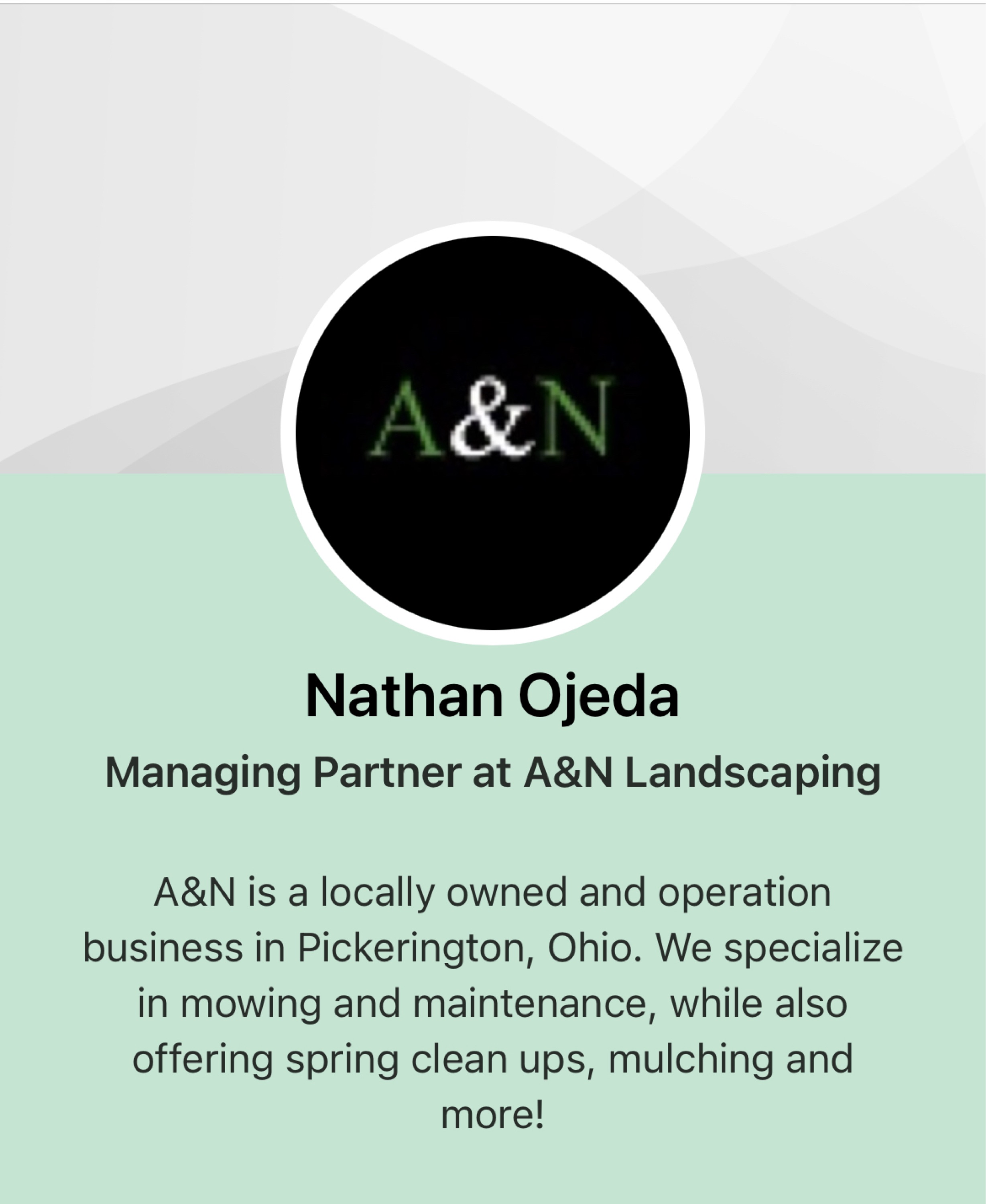 A&N Landscaping Logo