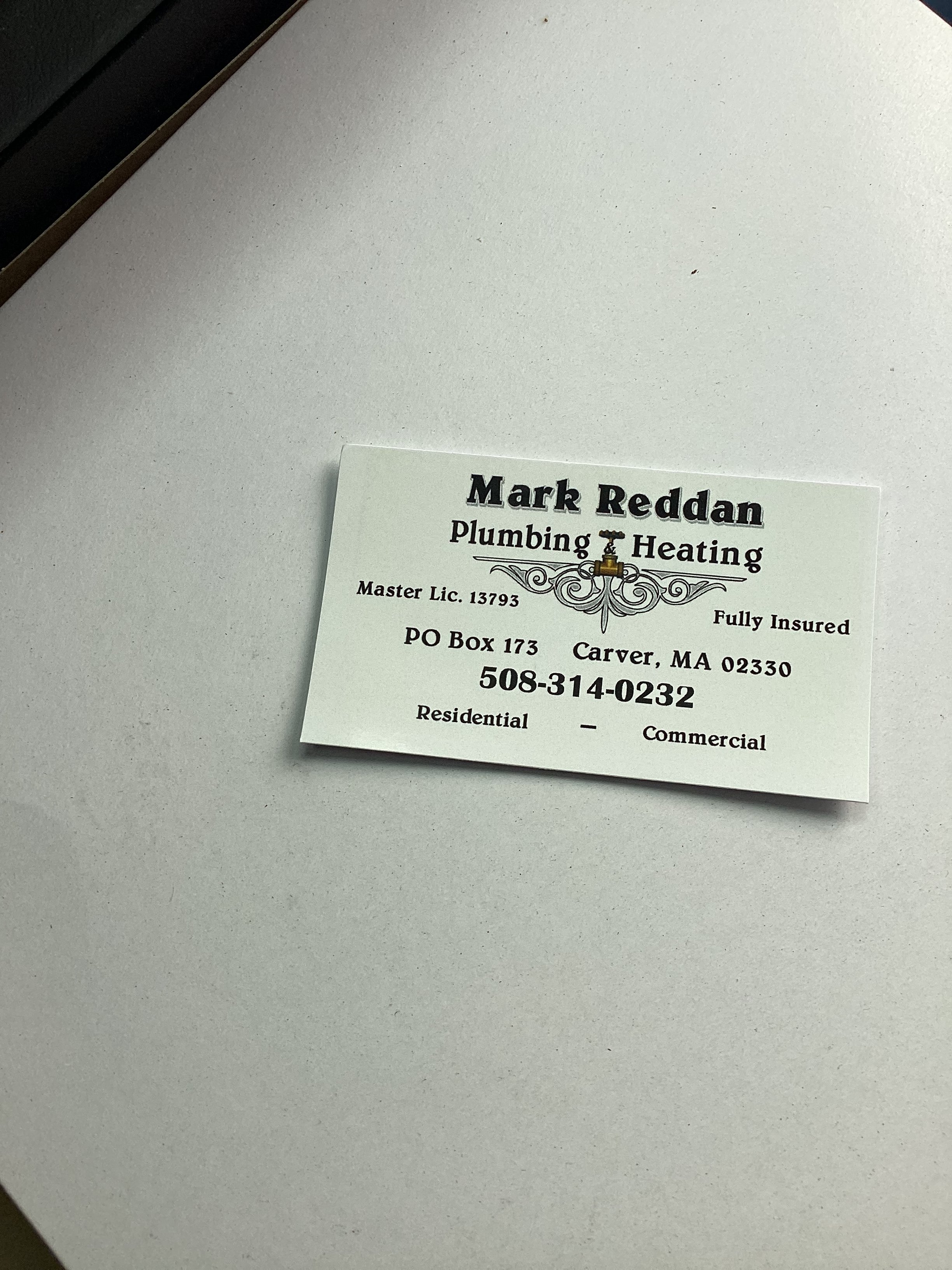 Mark Reddan Plumbing & Heating Logo