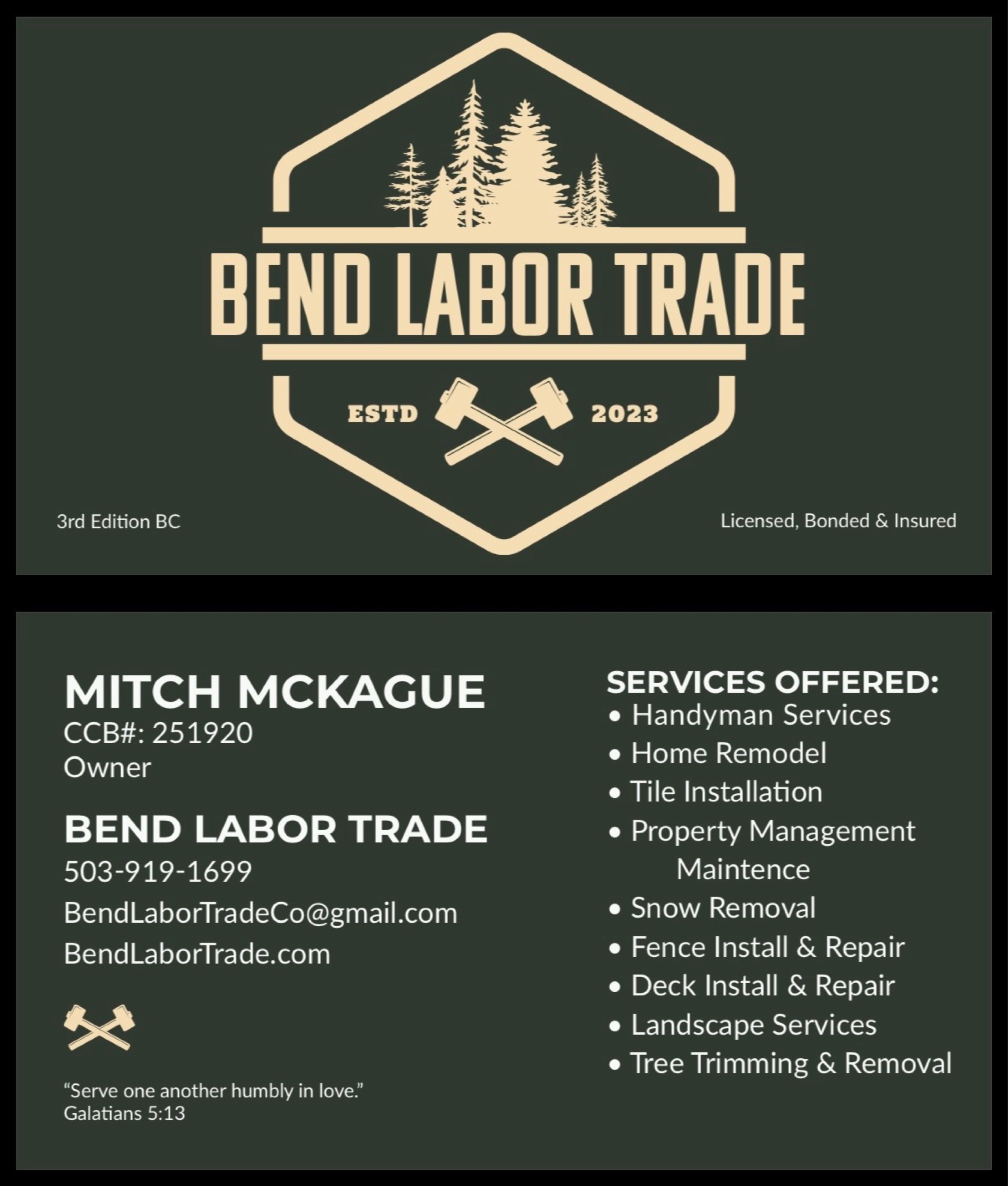 Bend Labor Trade LLC Logo