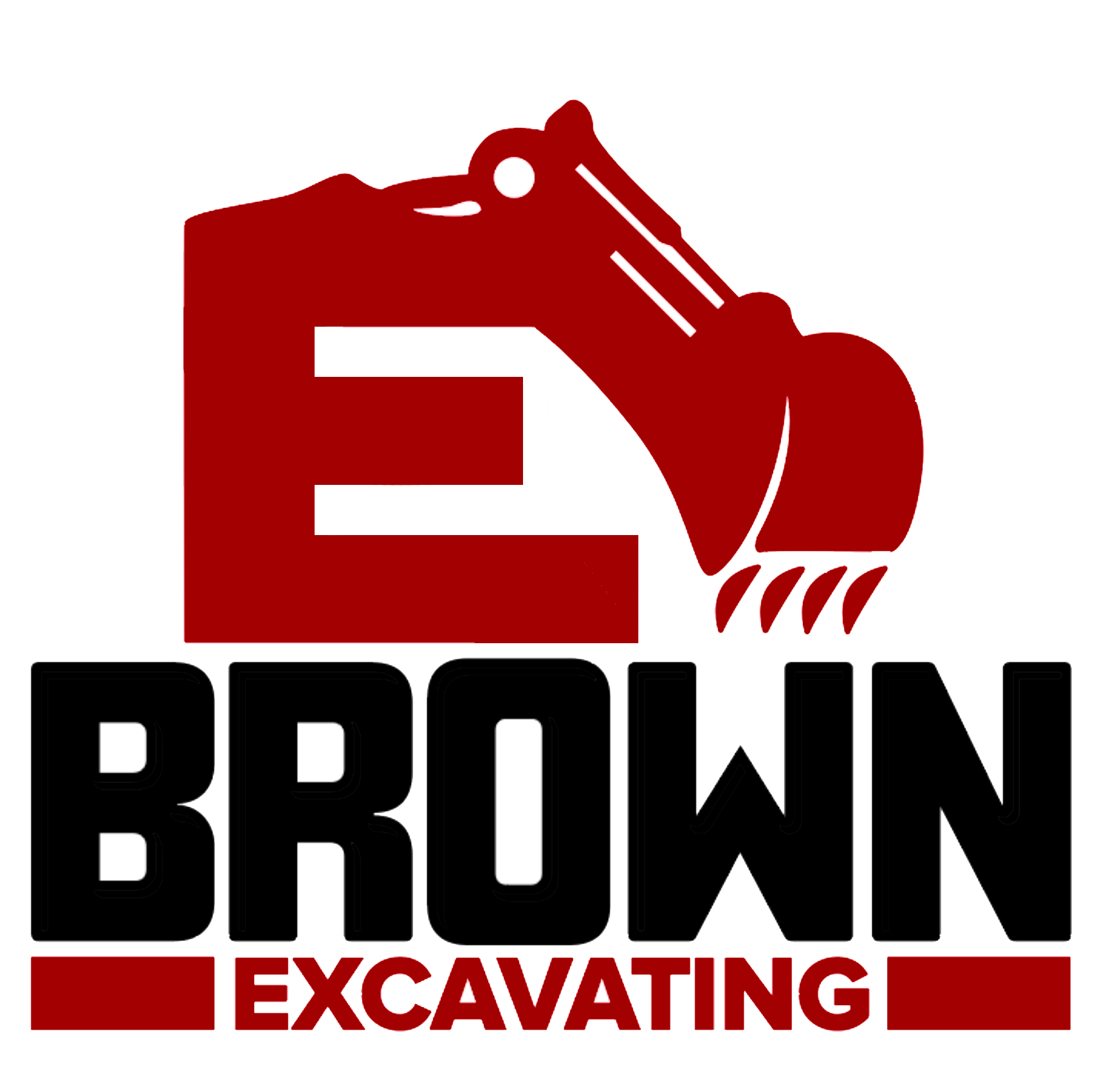 E Brown Excavating Logo
