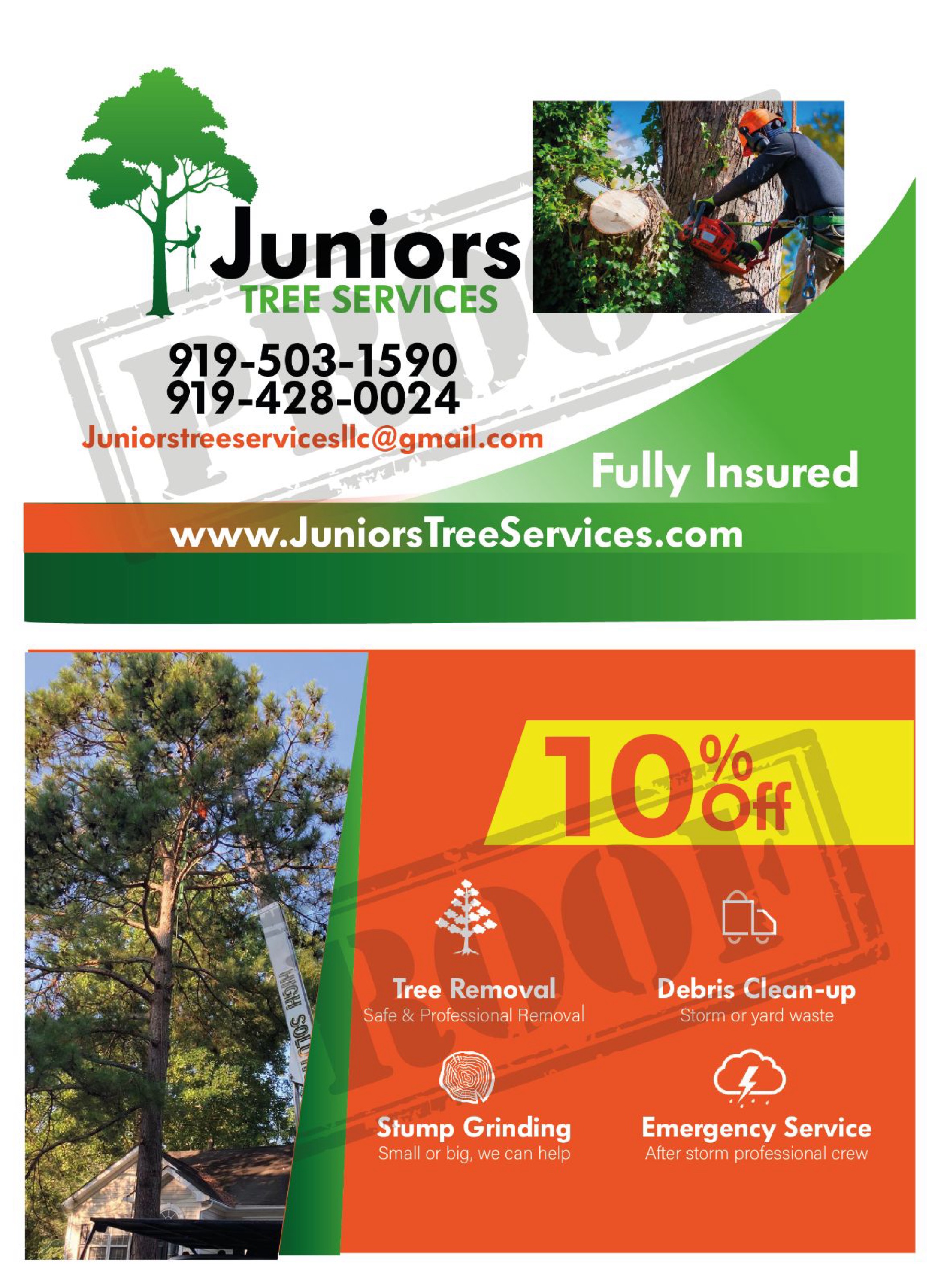 Juniors Tree Services, LLC Logo
