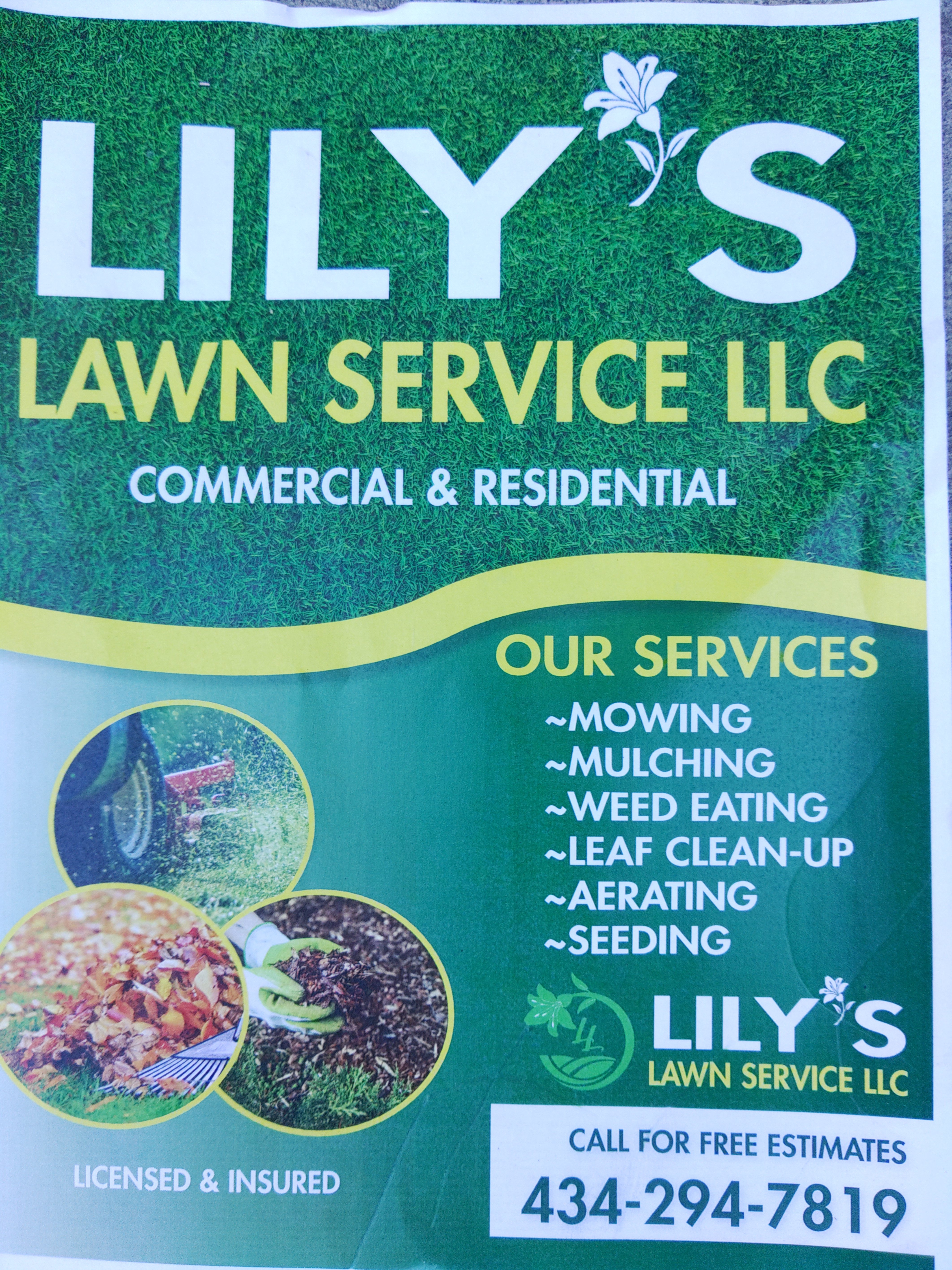 Lily's Lawn Service Logo