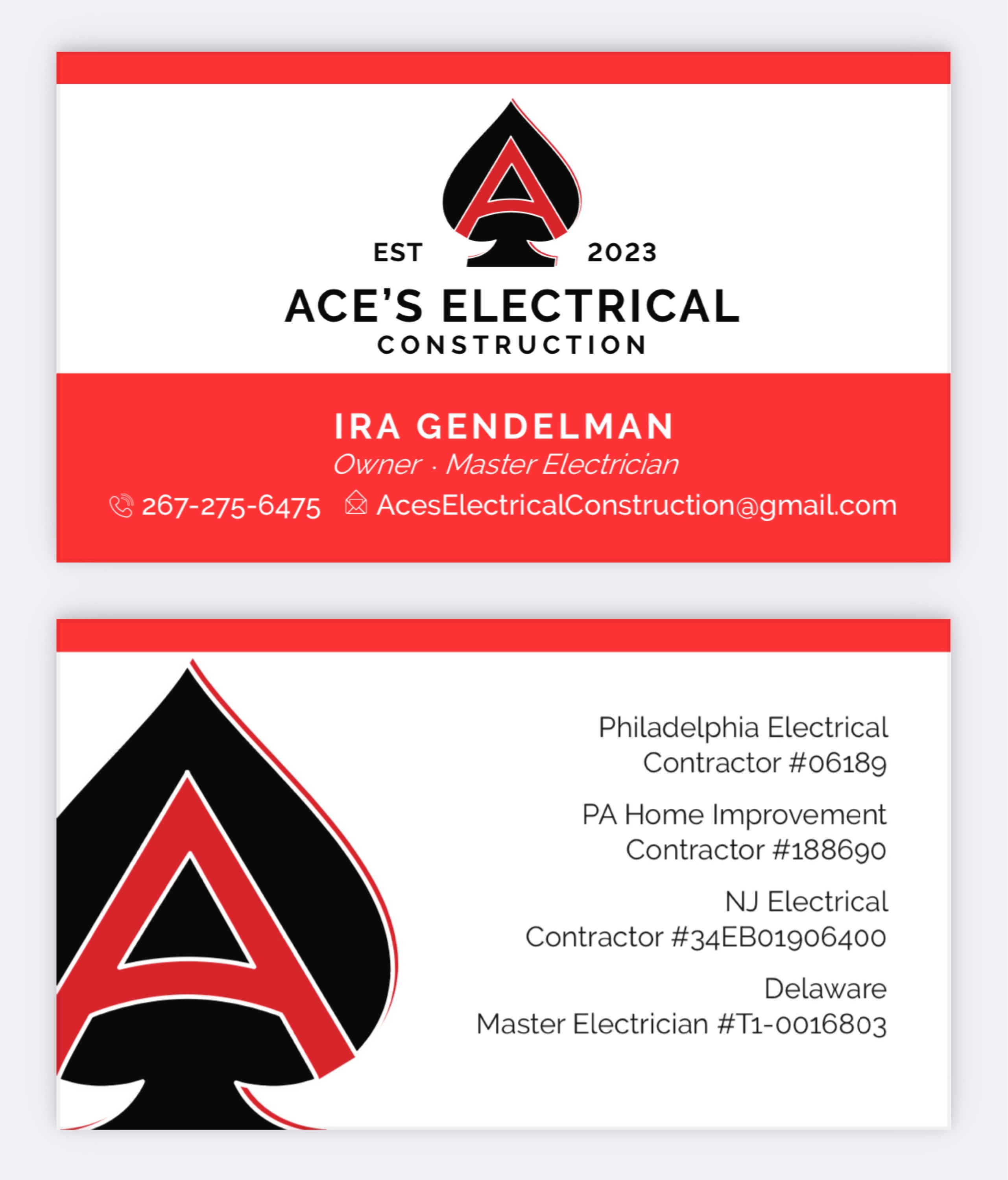 Aces Electrical Construction Logo