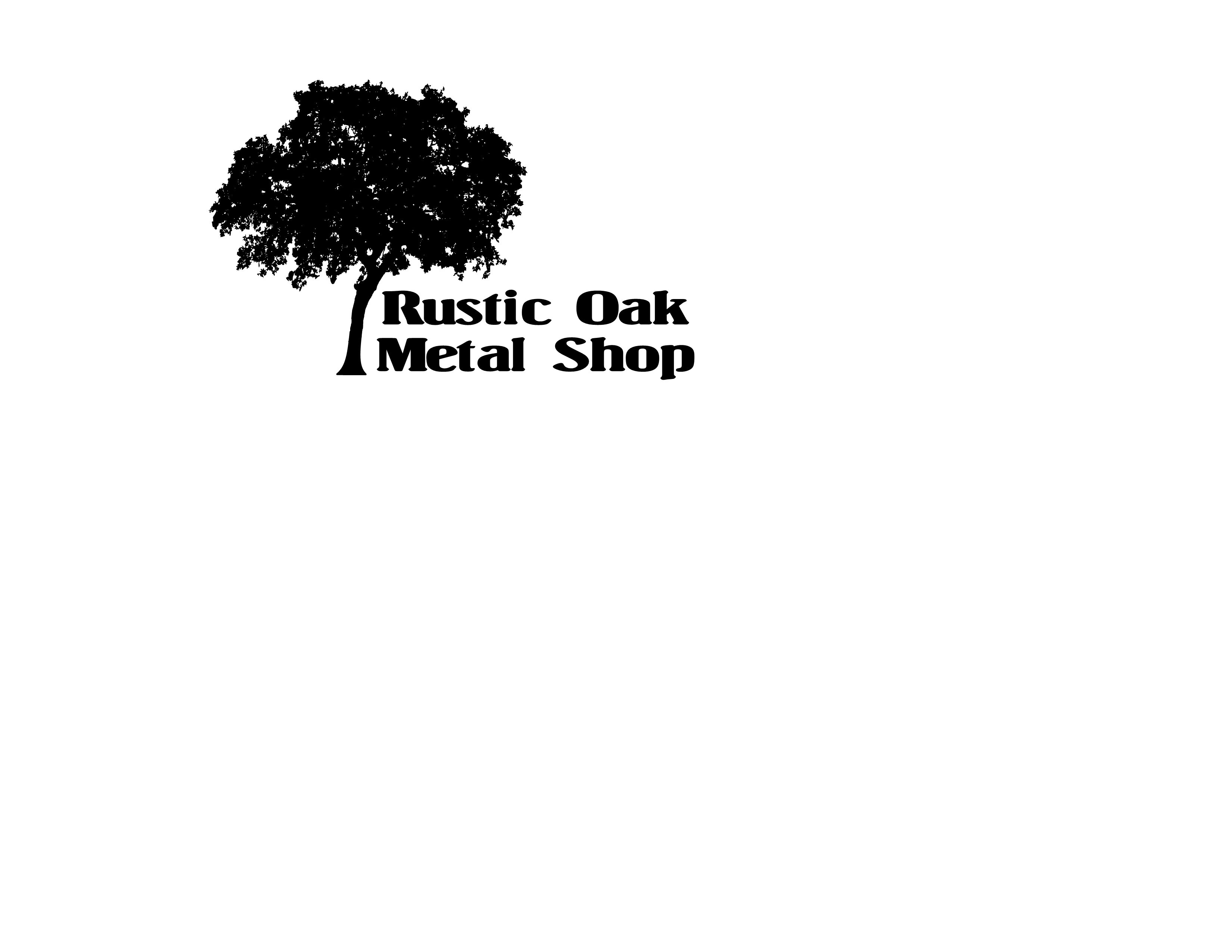 Rustic Oak Metal Shop Logo