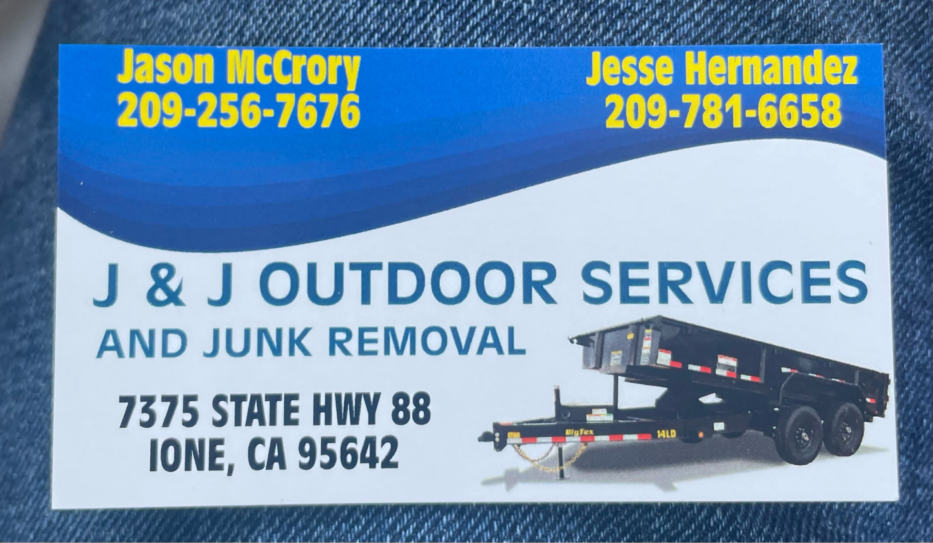 J & J Outdoor Services and Junk Removal Logo