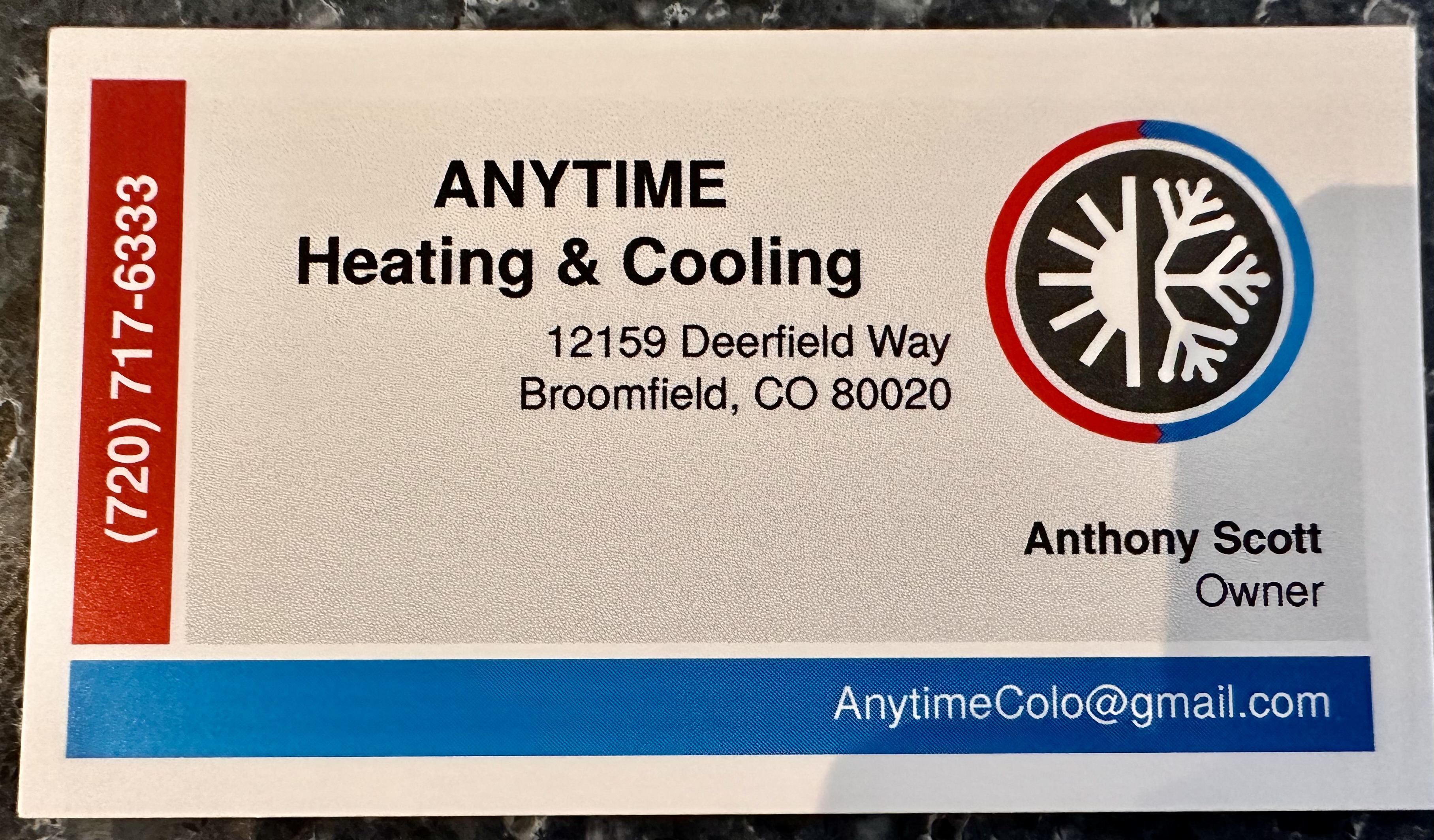 Anytime Heating and Cooling, LLC Logo