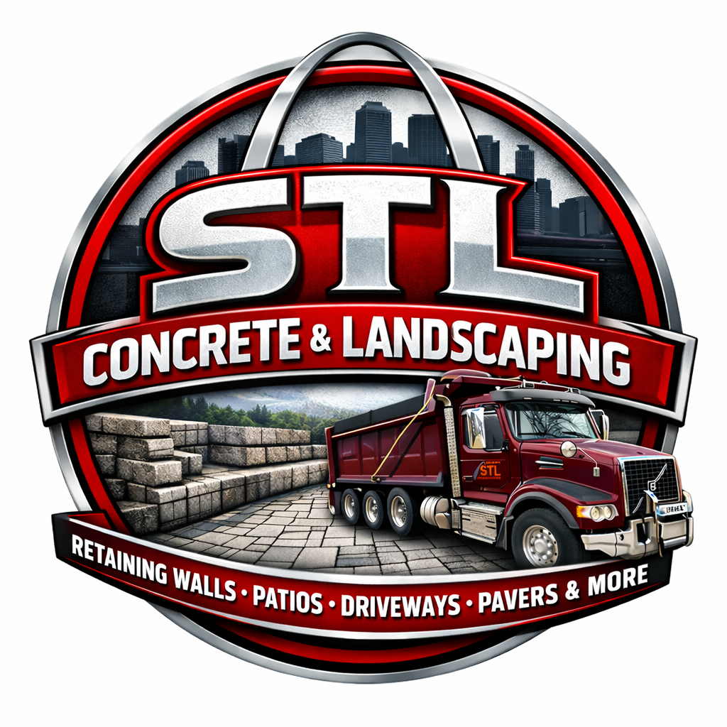 STL Concrete And Landscaping Logo