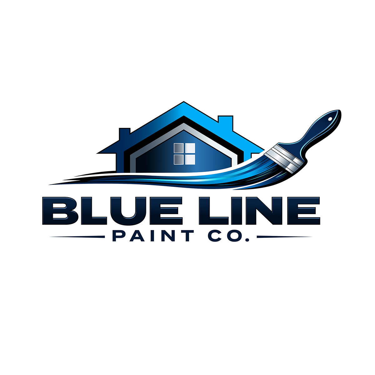 Blue Line Paint Co LLC Logo