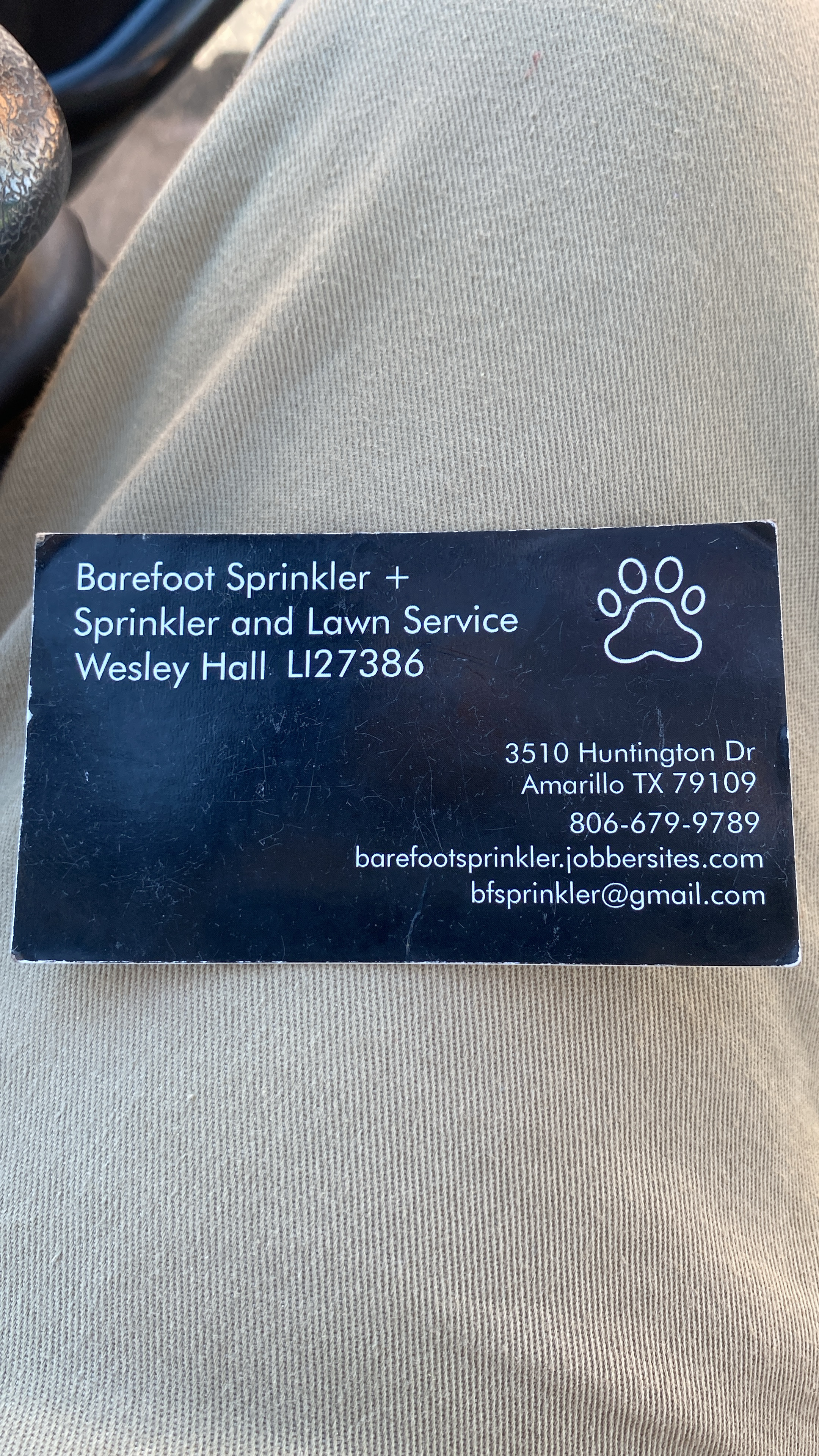 Barefoot sprinkler + Logo