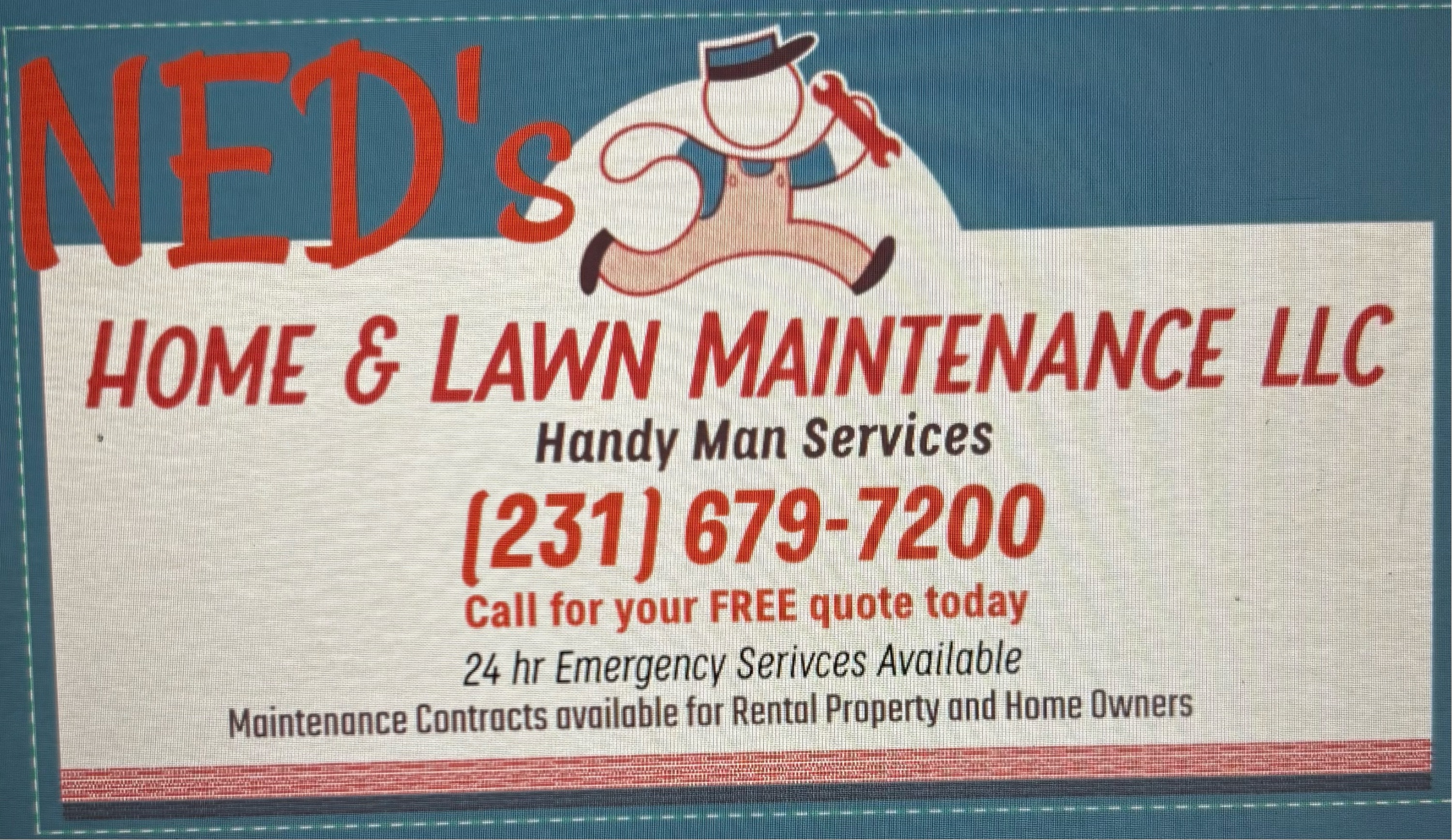 Ned's Home & Lawn Maintenance Logo