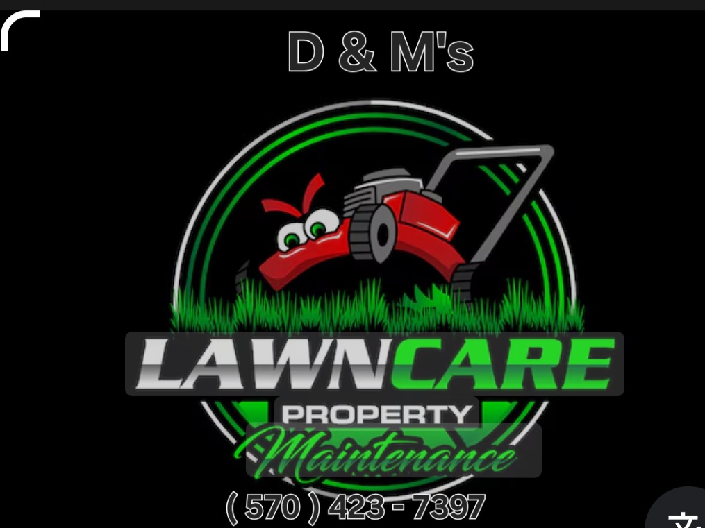 D&M's lawncare services Logo