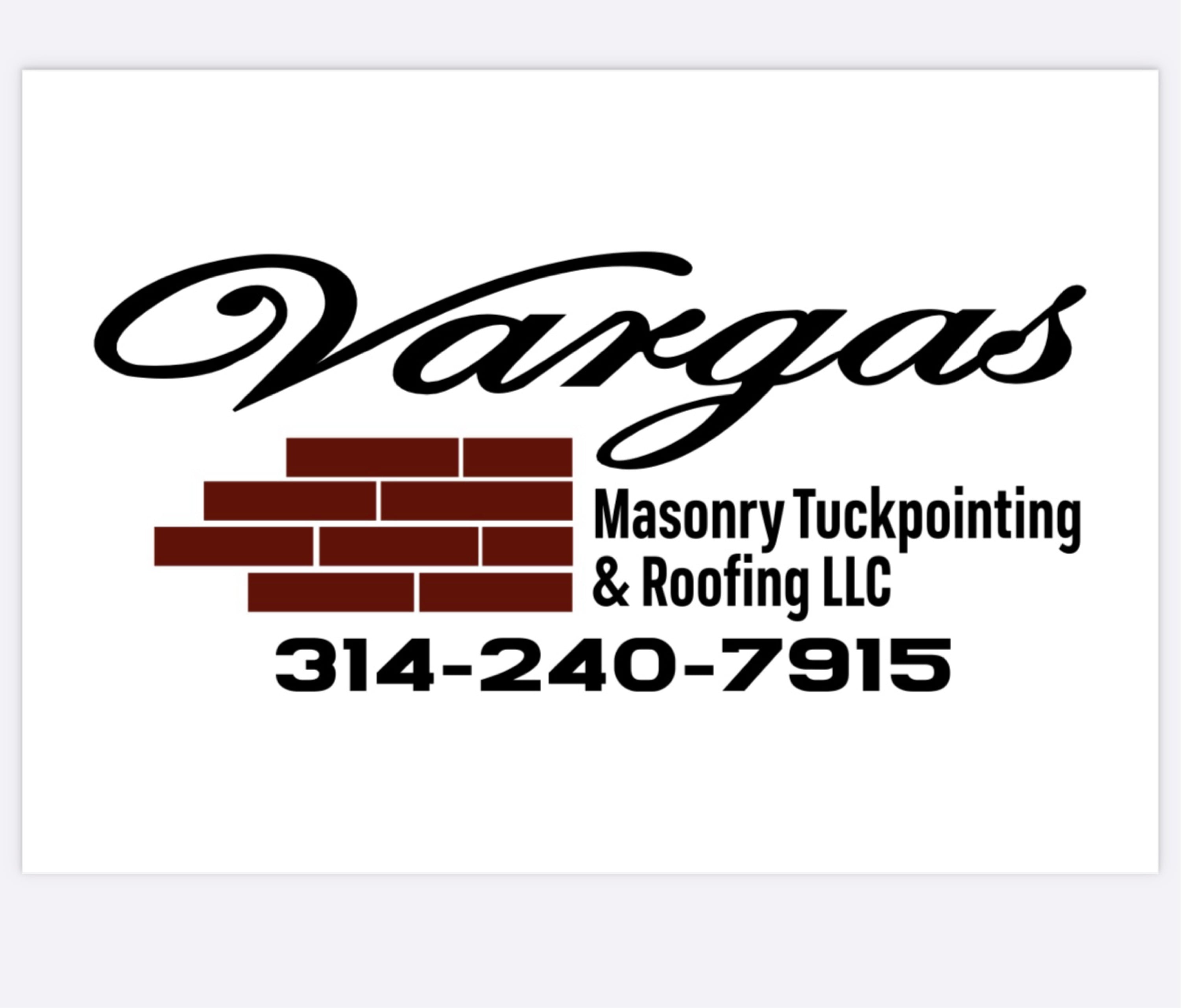 Vargas Masonry Tuckpointing And Roofing Logo