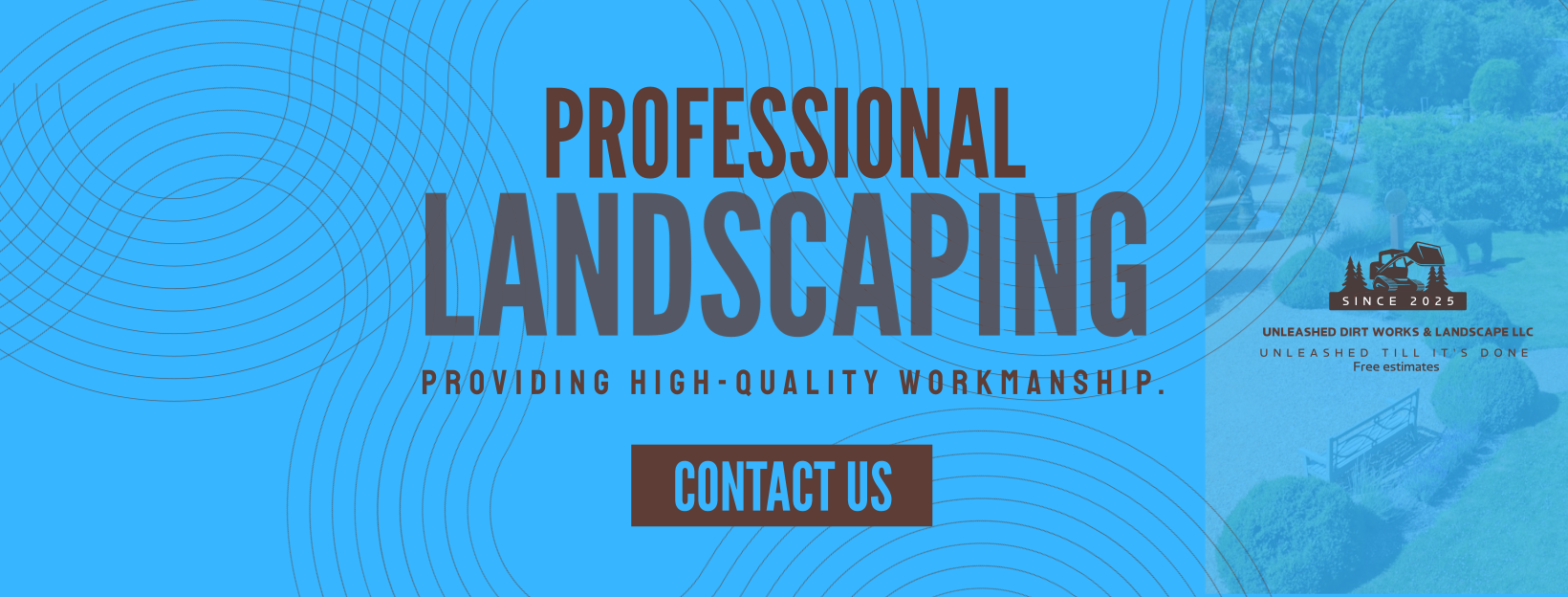 Unleashed dirt works & landscape LLC Logo