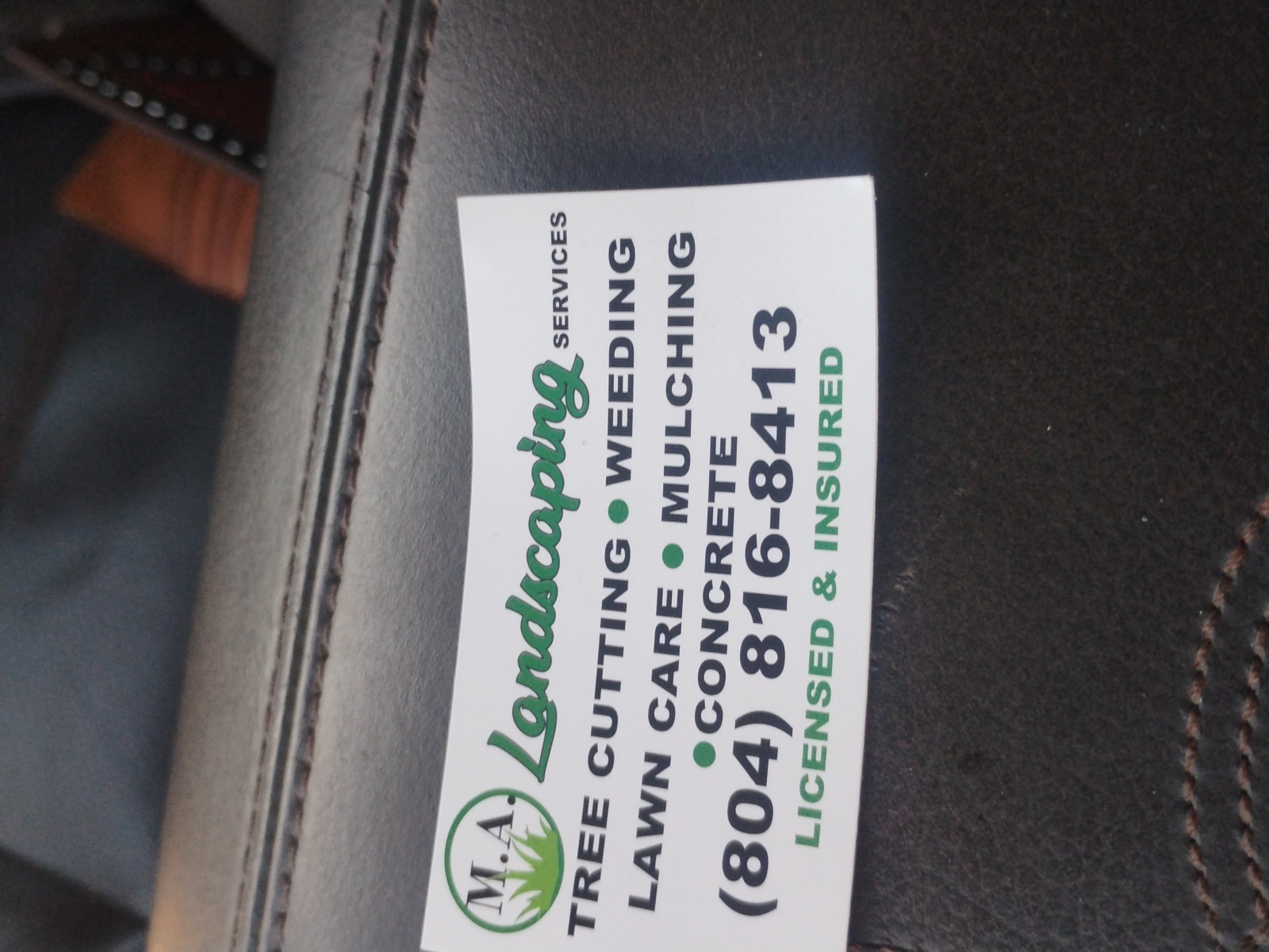 MA Landscaping Logo