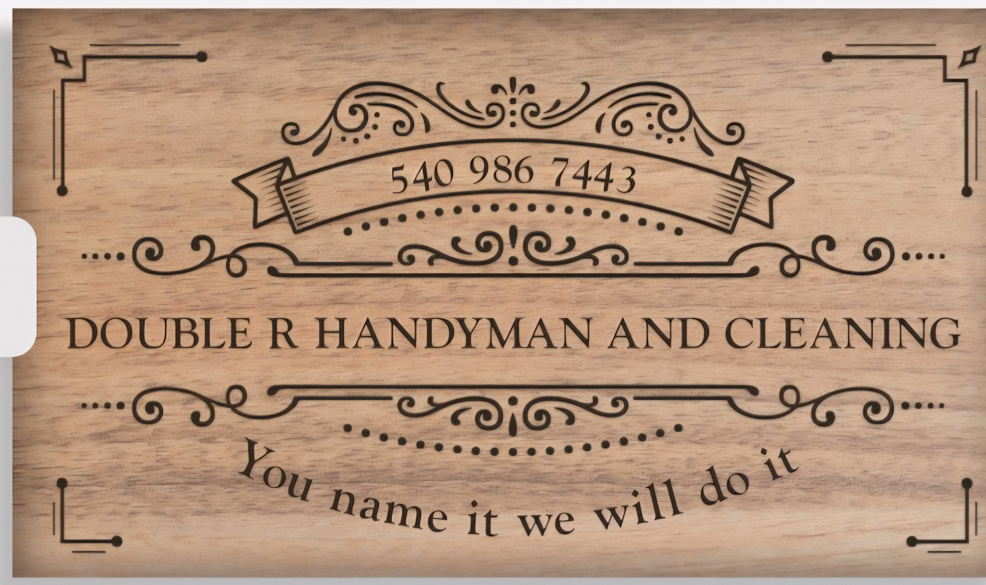 Double r handyman and cleaning Logo