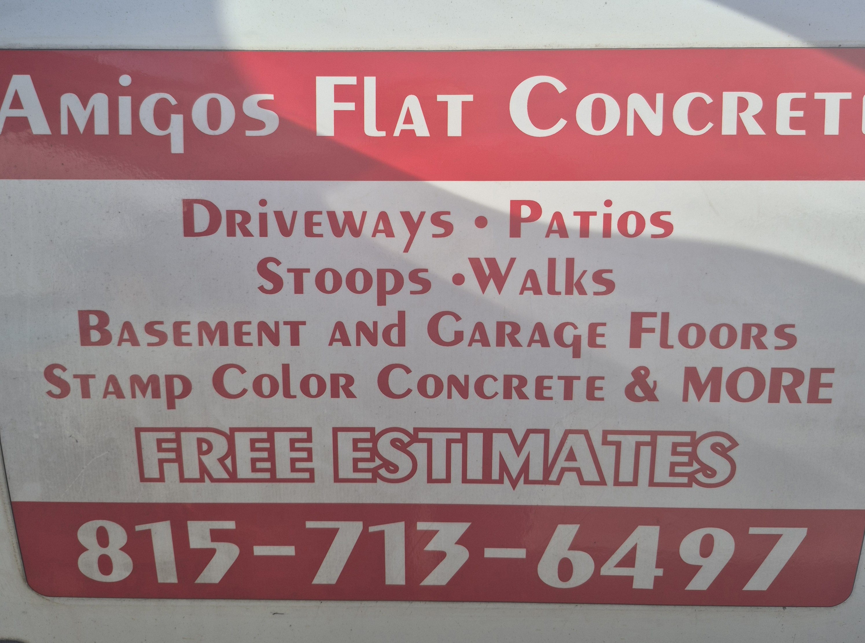 Amigos Flat Concrete Logo