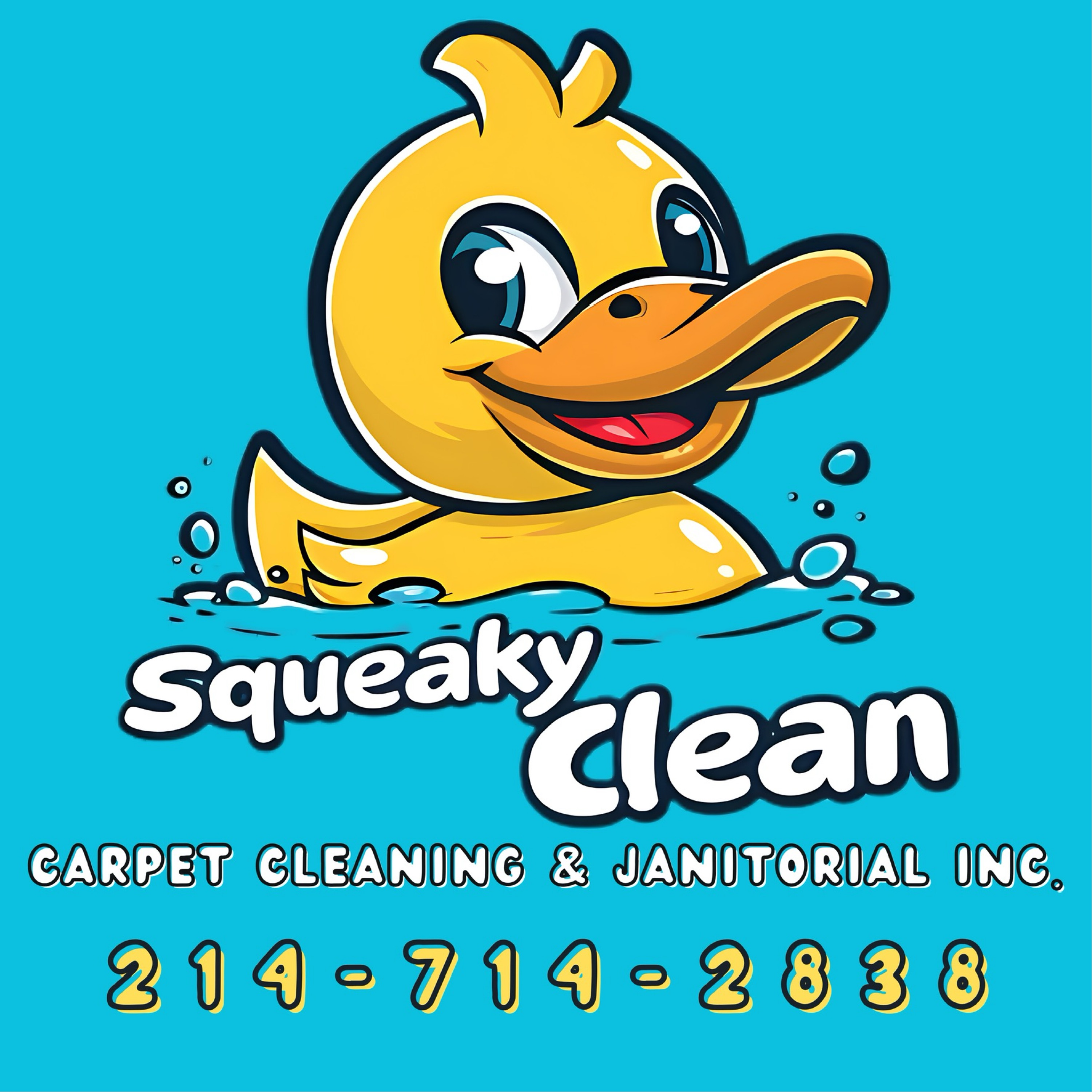 Squeaky Clean Carpet Cleaning and Janitorial Services Logo