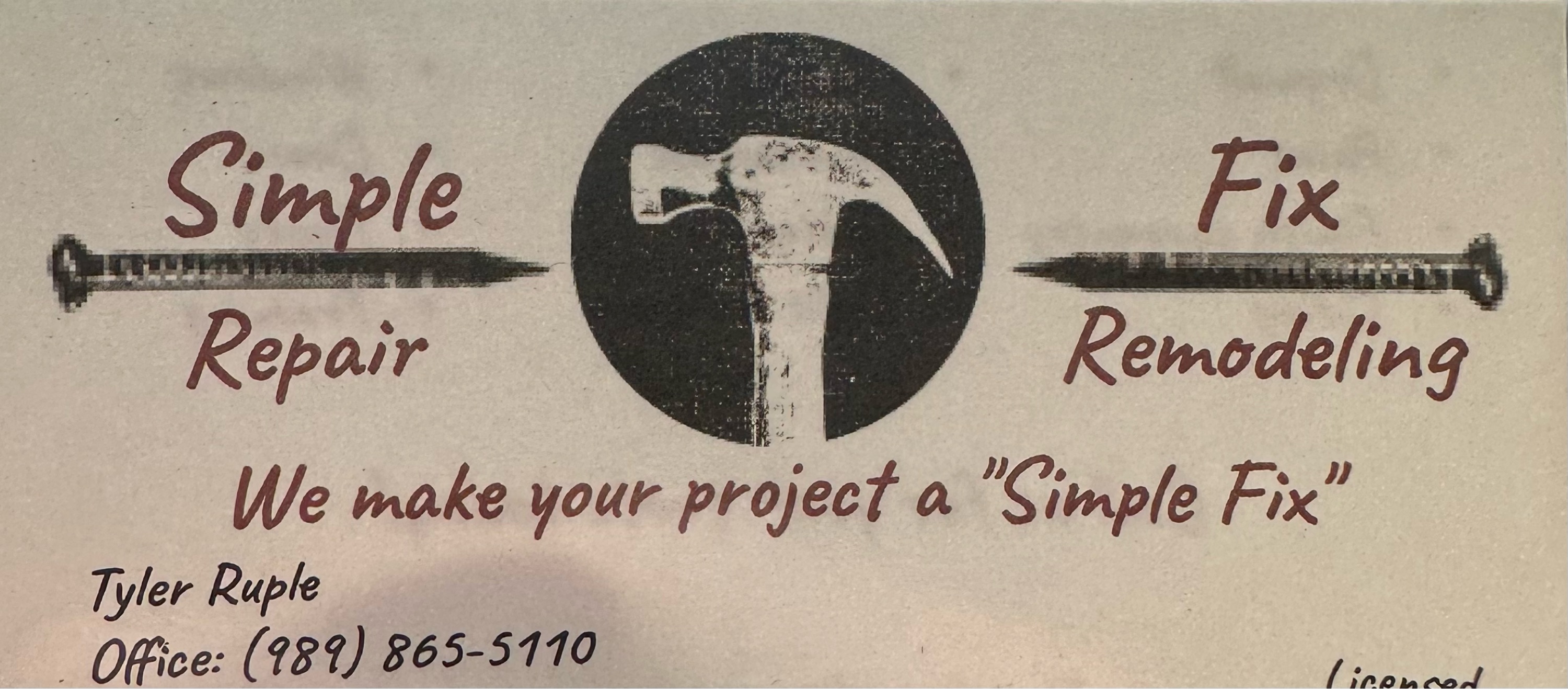 Simple Fix Repair & Remodeling LLC Logo