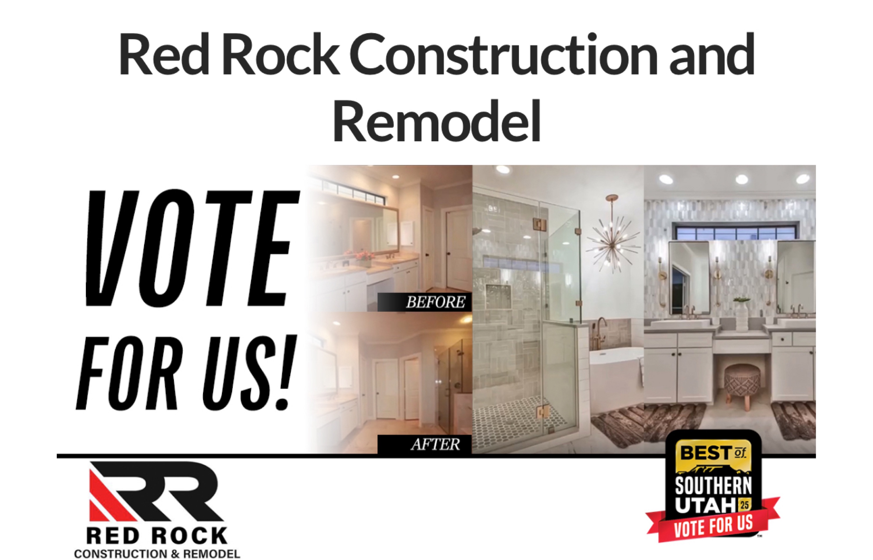 Red Rock Construction and Remodel Logo