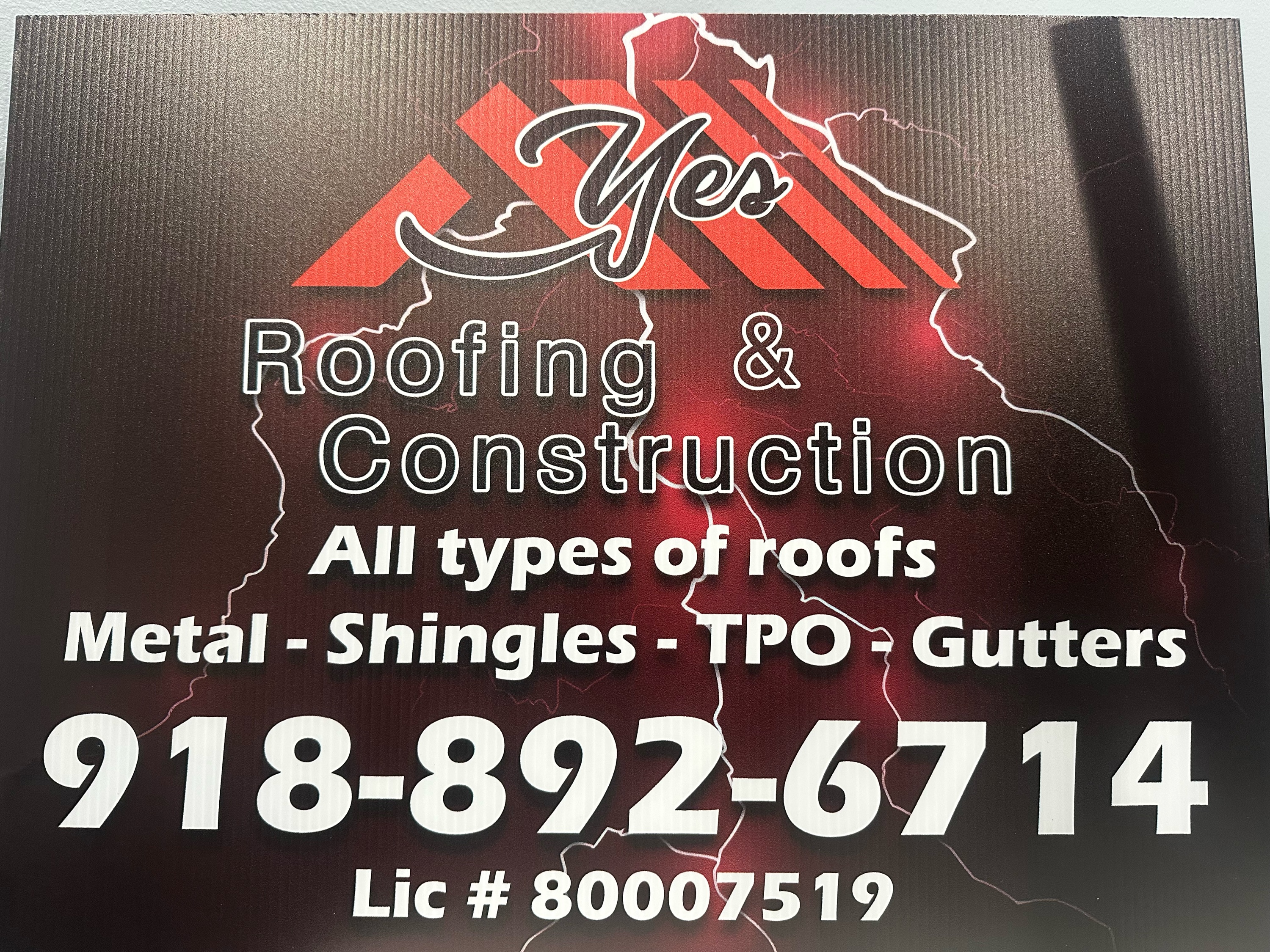 Yes Roofing & Construction Logo