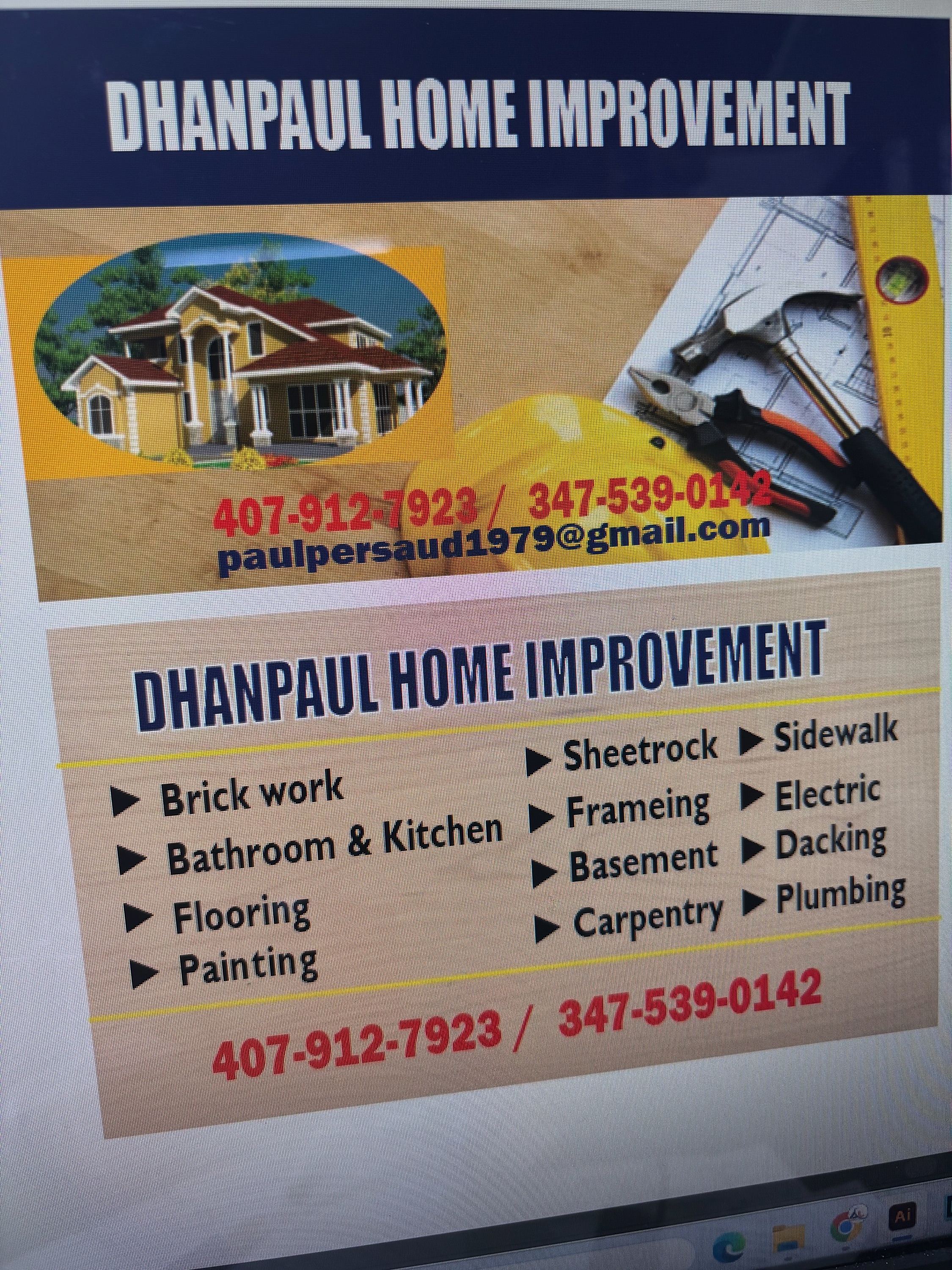 Dhanpaul Home Improvement Logo