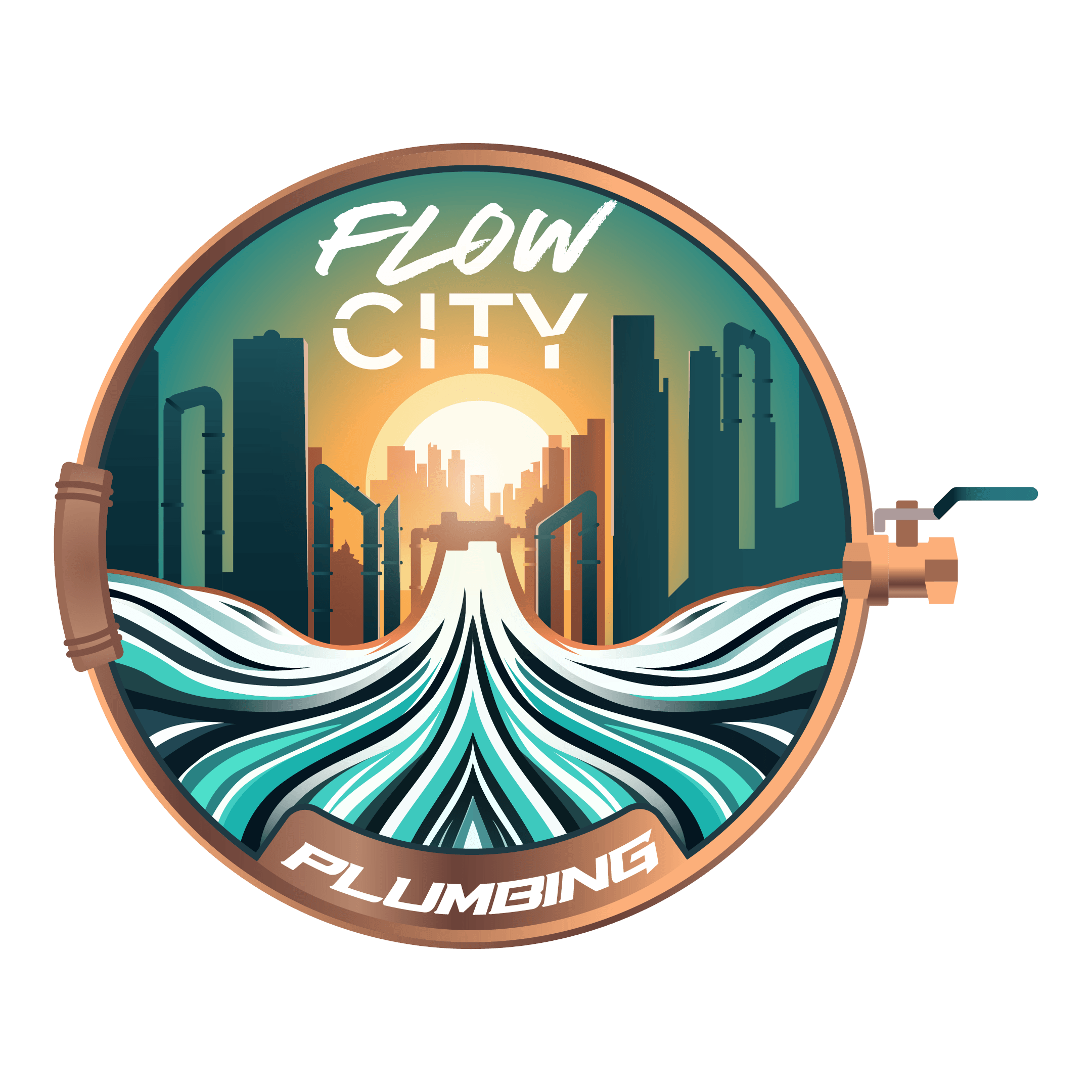 Flow City Plumbing Logo