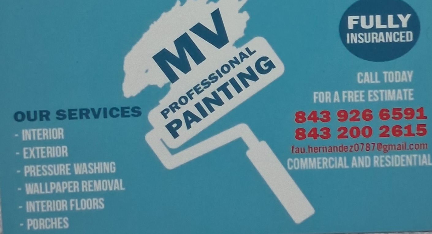 MV Professional Painting Logo