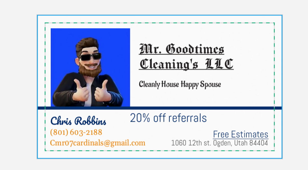 Mr. Goodtimes Cleanings Logo