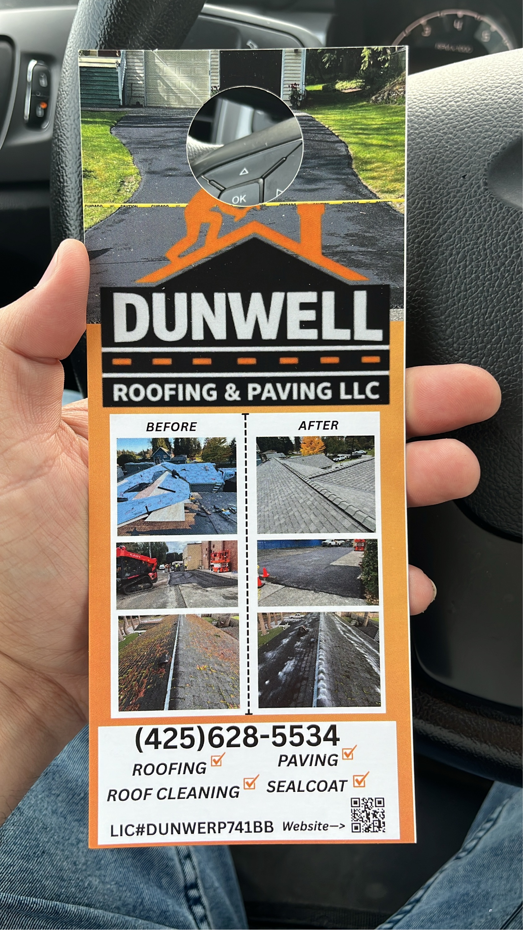 Dunwell Roofing & Paving LLC Logo