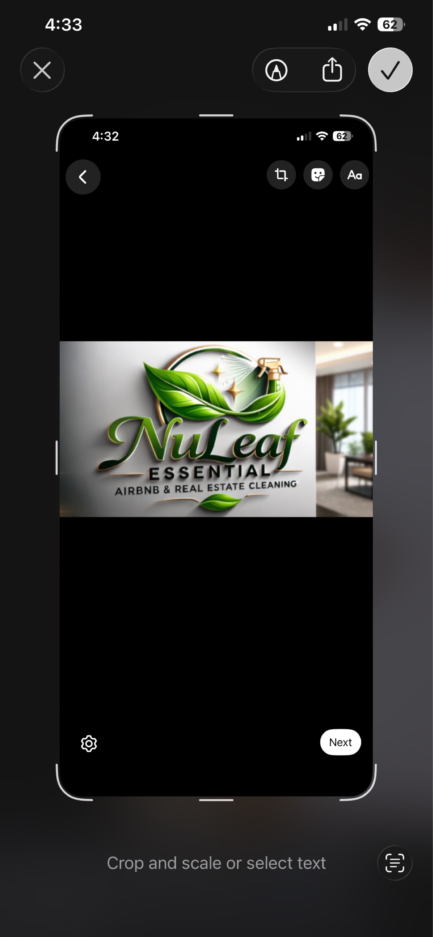 NuLeaf Essential Cleaning Xervices Logo