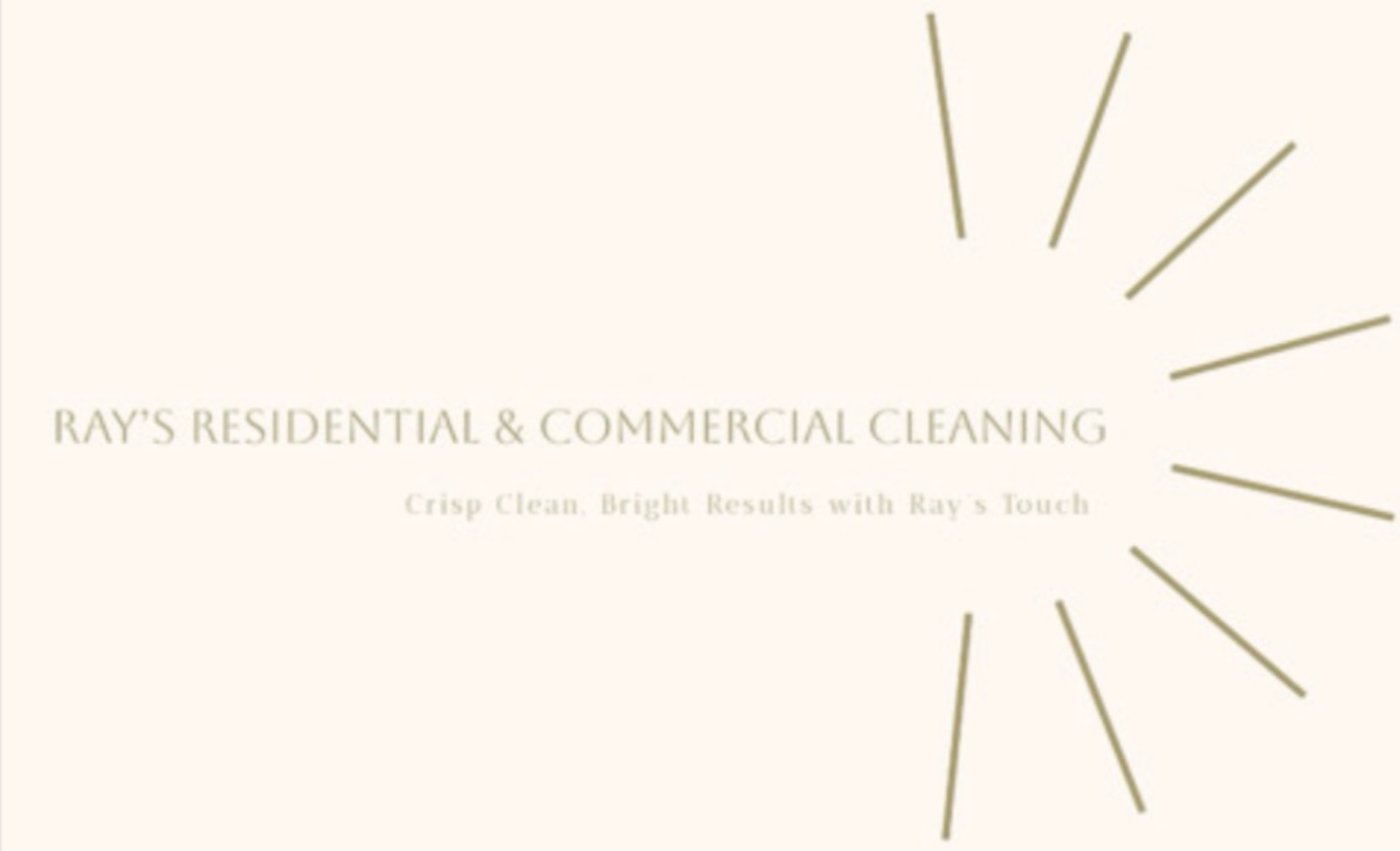 Rays residential and commercial cleaning Logo