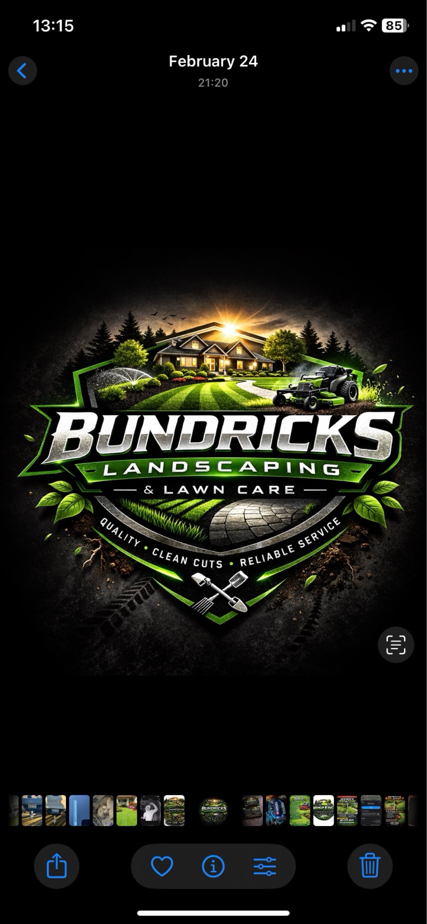 Bundrick landscaping Logo