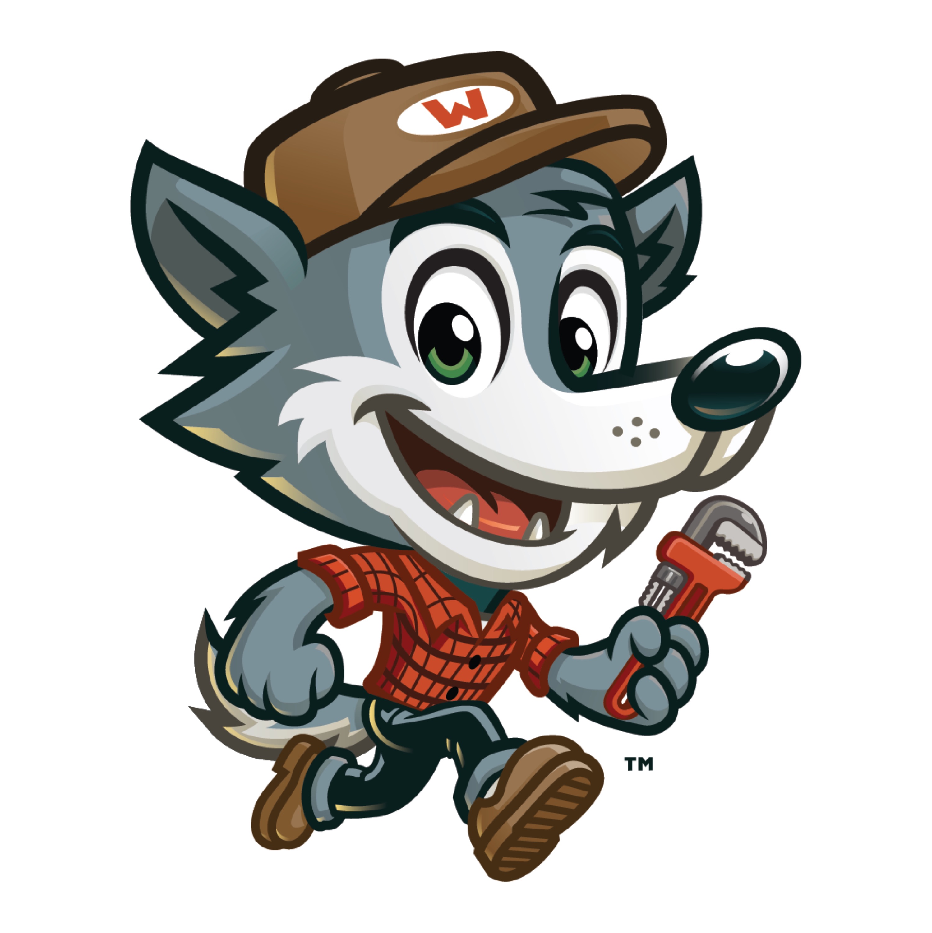 Wolfworks Plumbing Logo