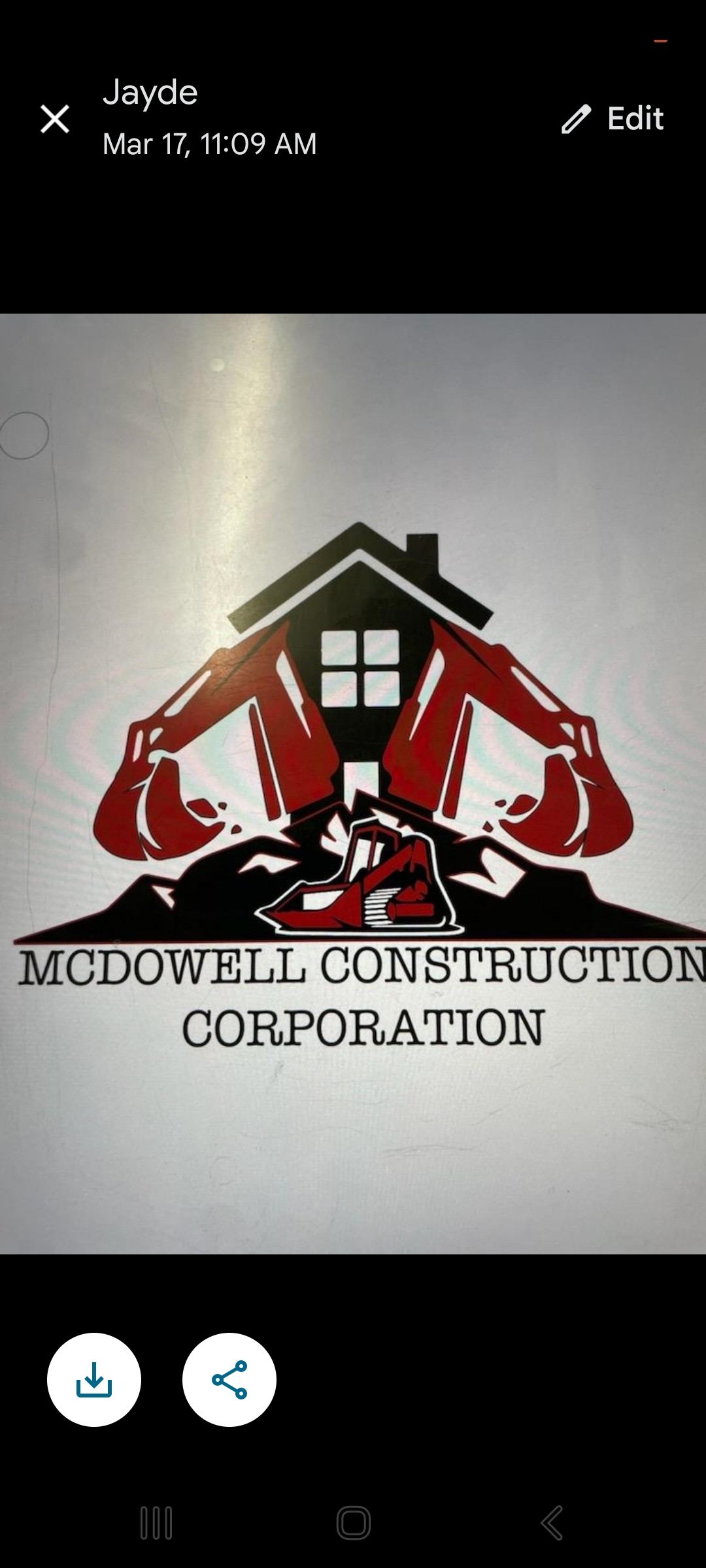 MCDOWELL CONSTRUCTION CORPORATION Logo