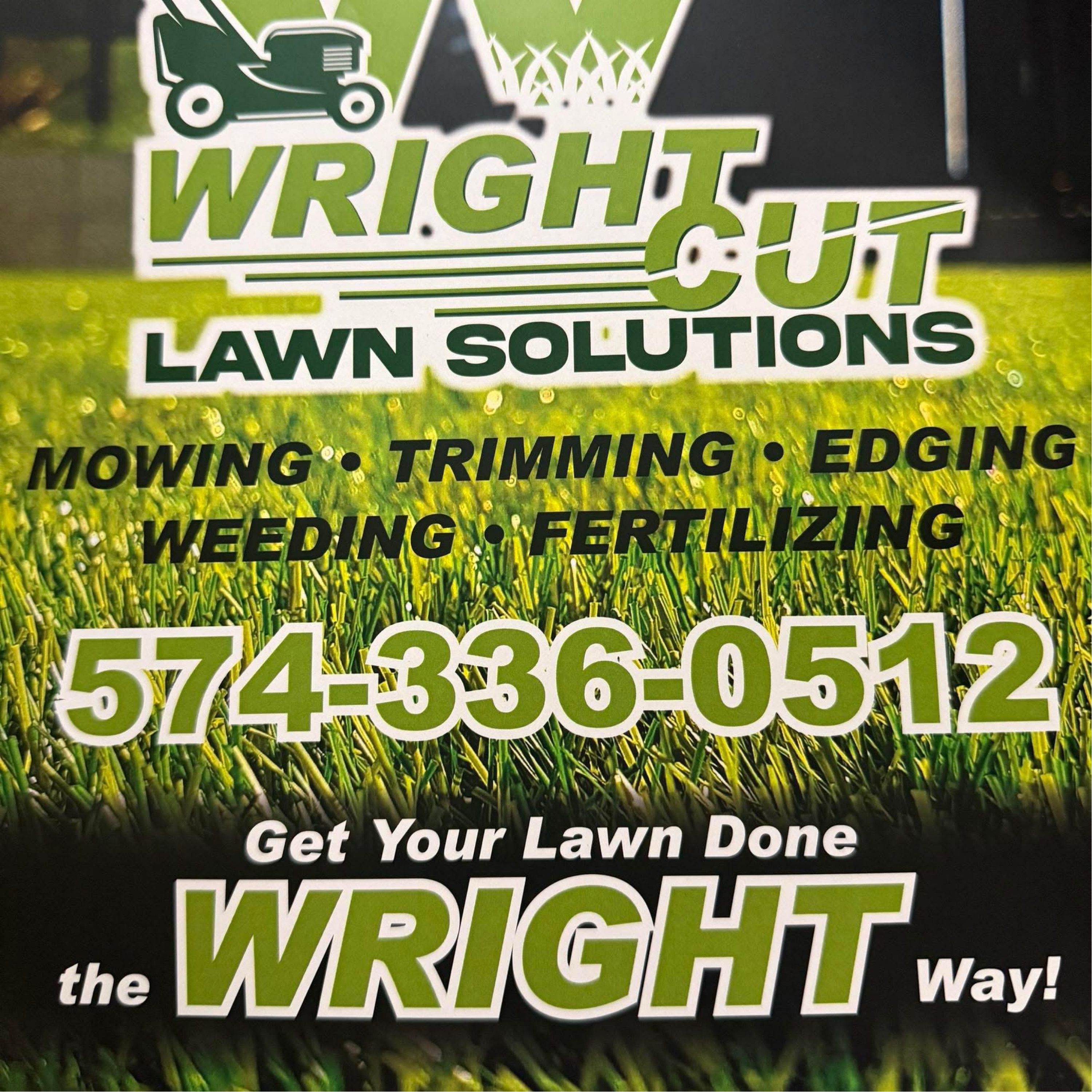 Wright Cut Lawn Solutions LLC Logo