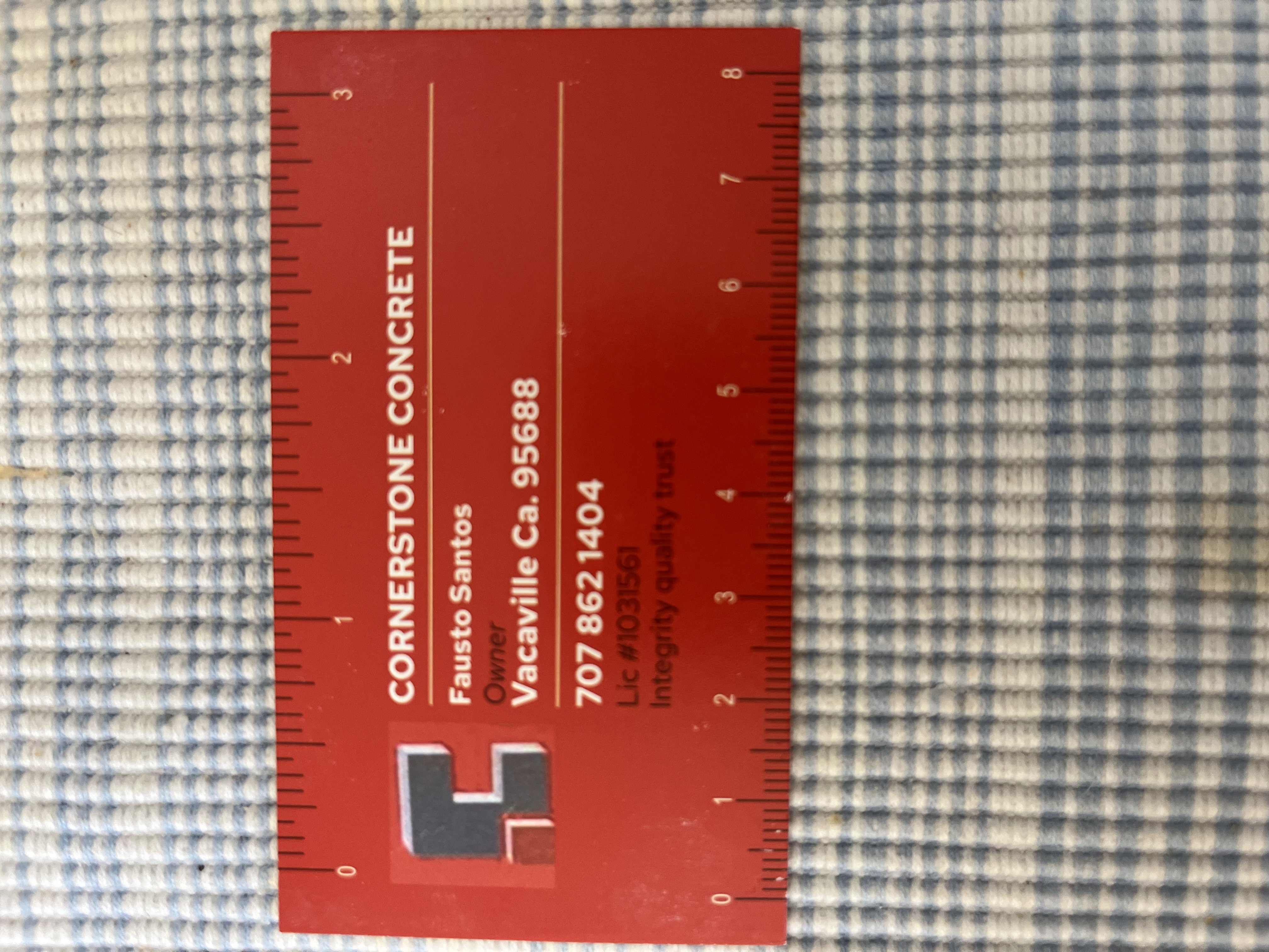 Cornerstone concrete, LLC Logo