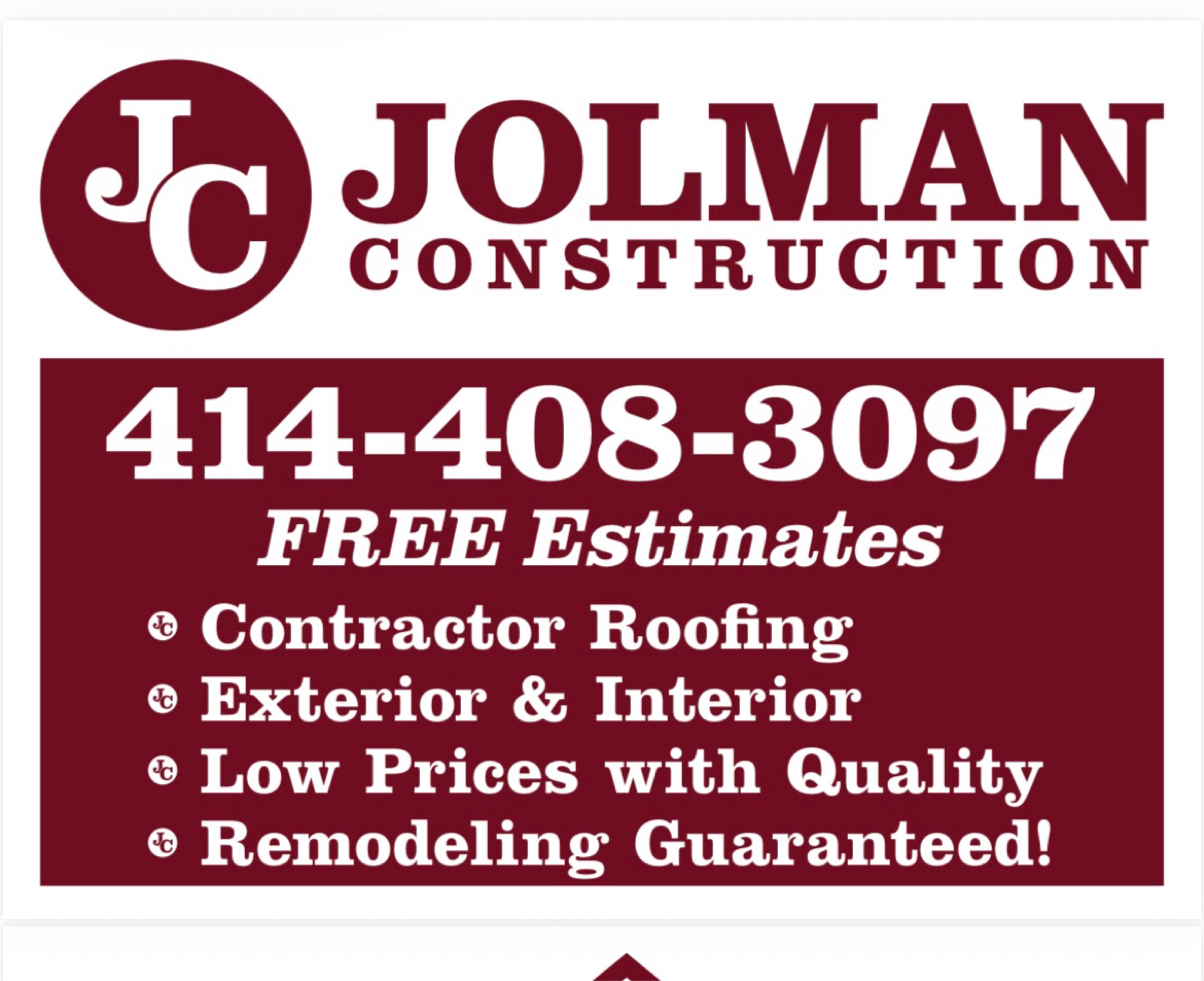 Jolman Construction Logo