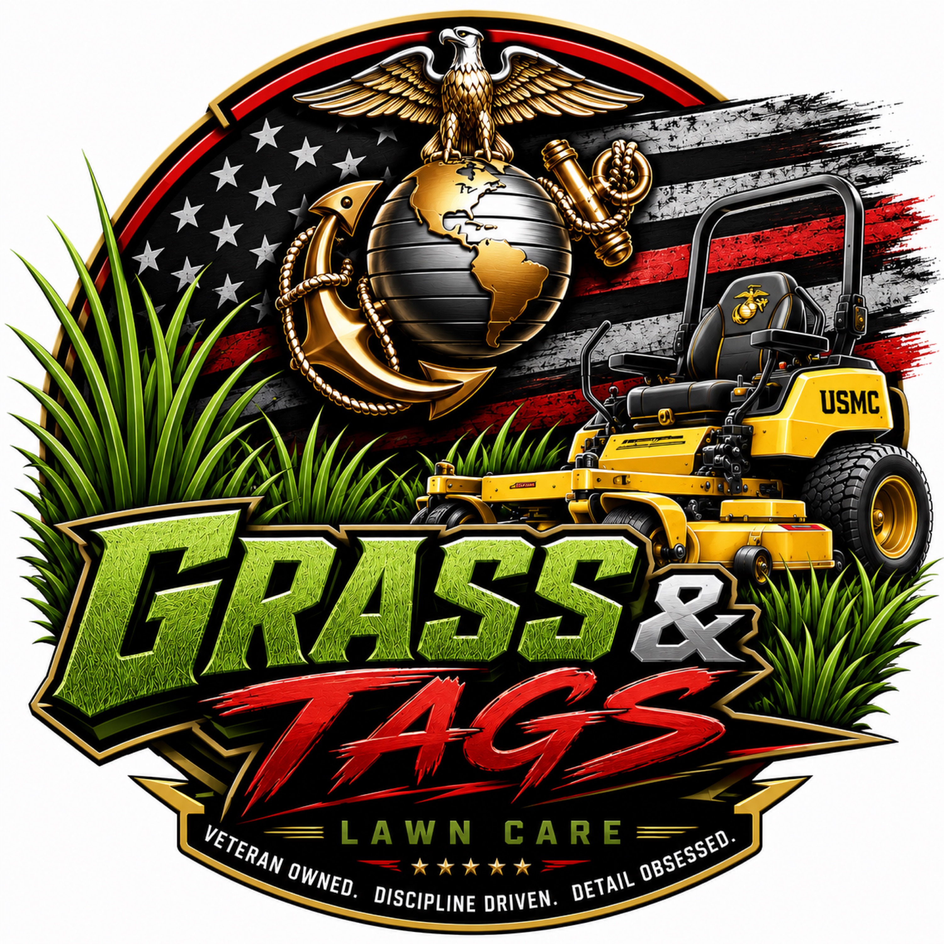 Grass & Tags Logo