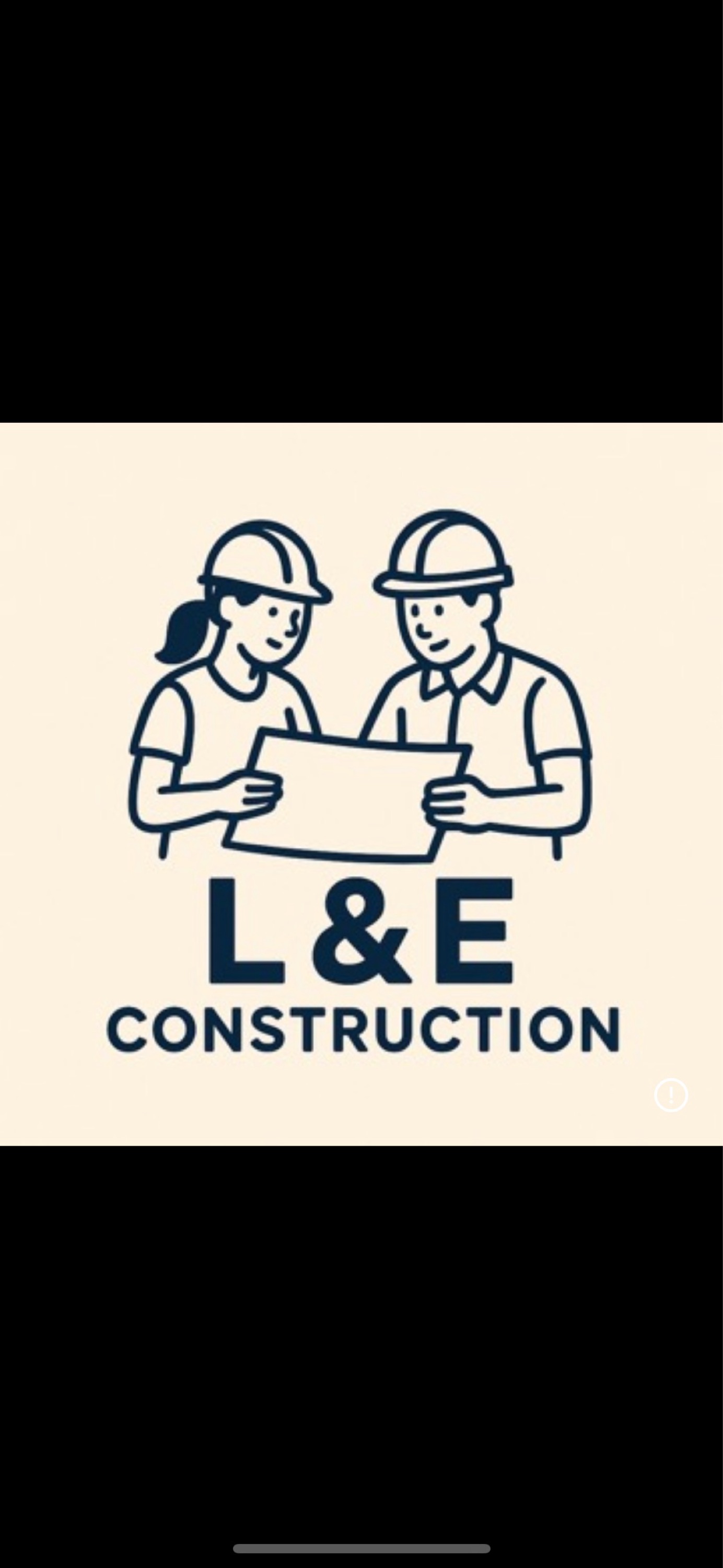 L & E Construction Logo