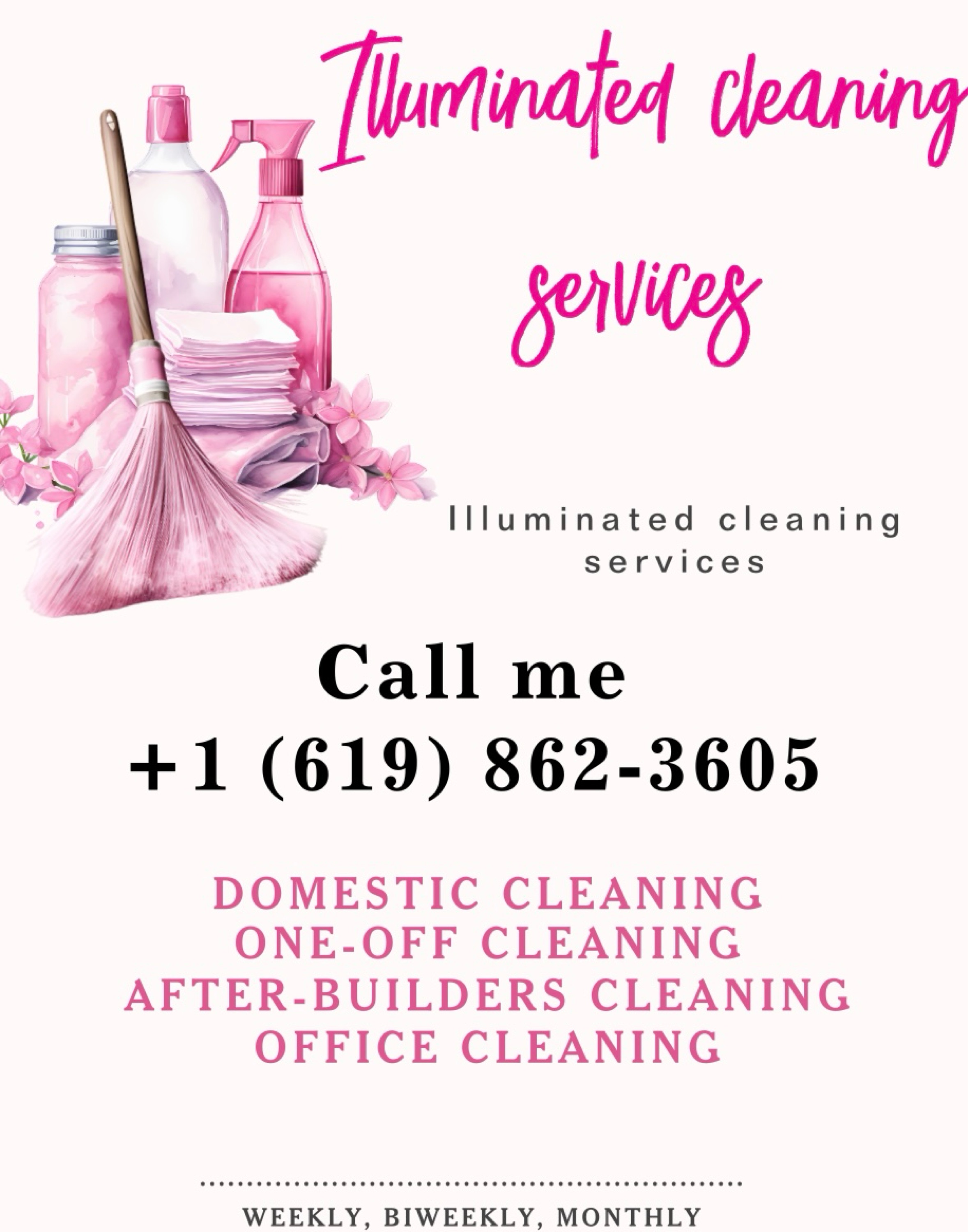 Illuminated cleaning services Logo