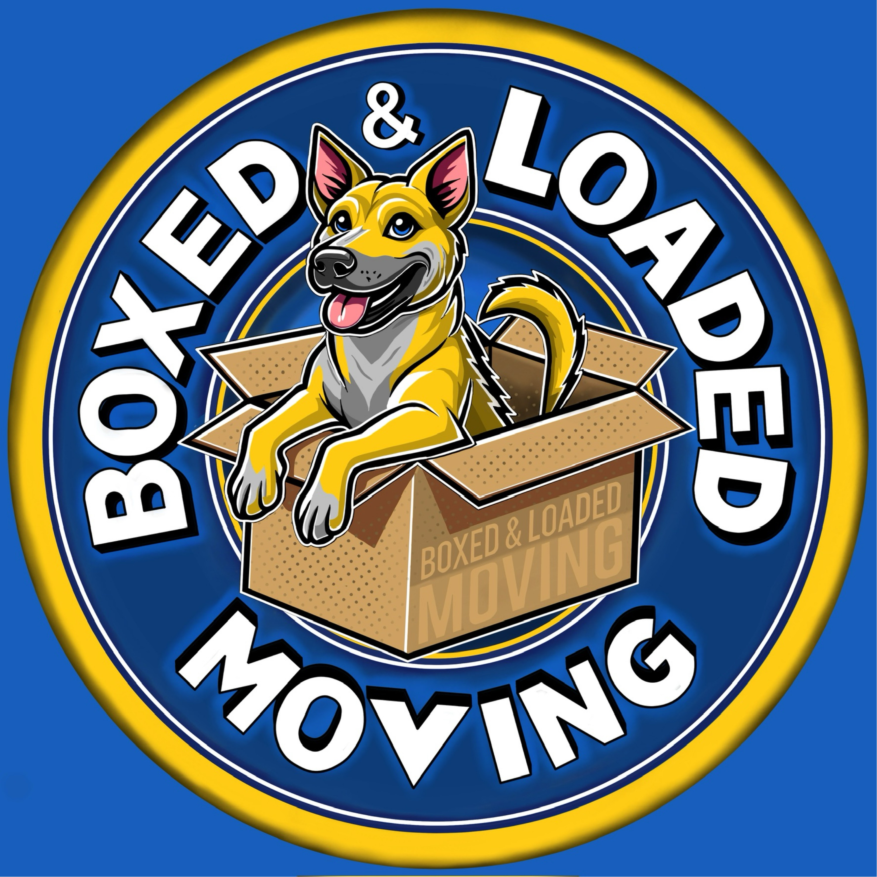 Boxed and Loaded Moving Logo