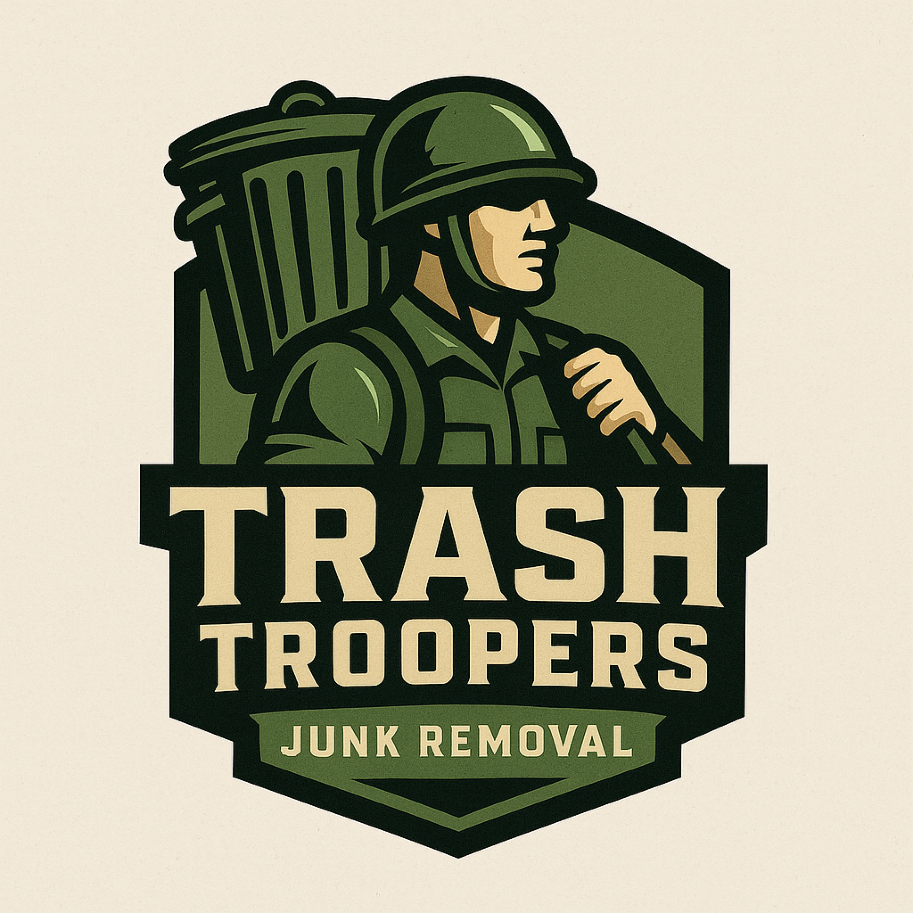 *Trash Troopers Junk Removal Logo