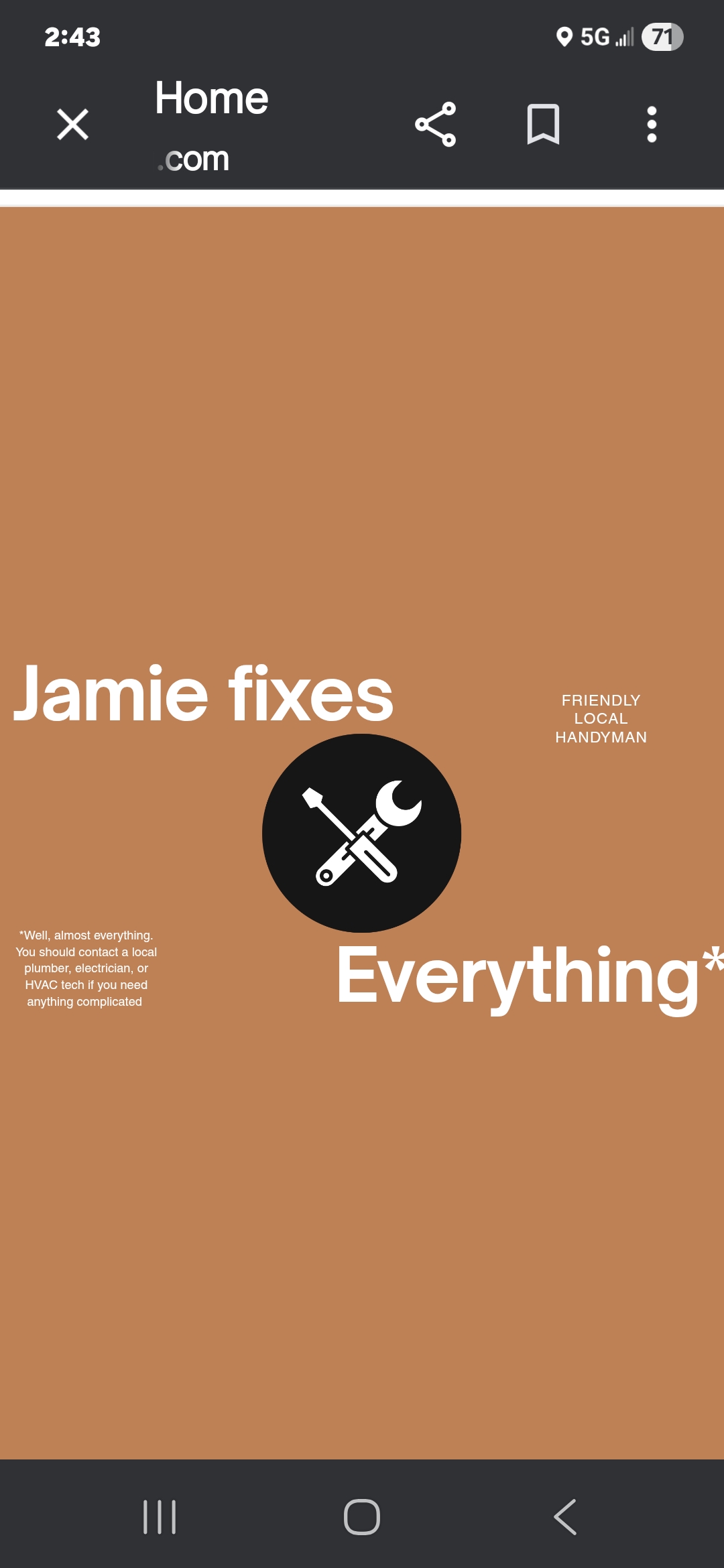 Jamie Fixes Everything Logo
